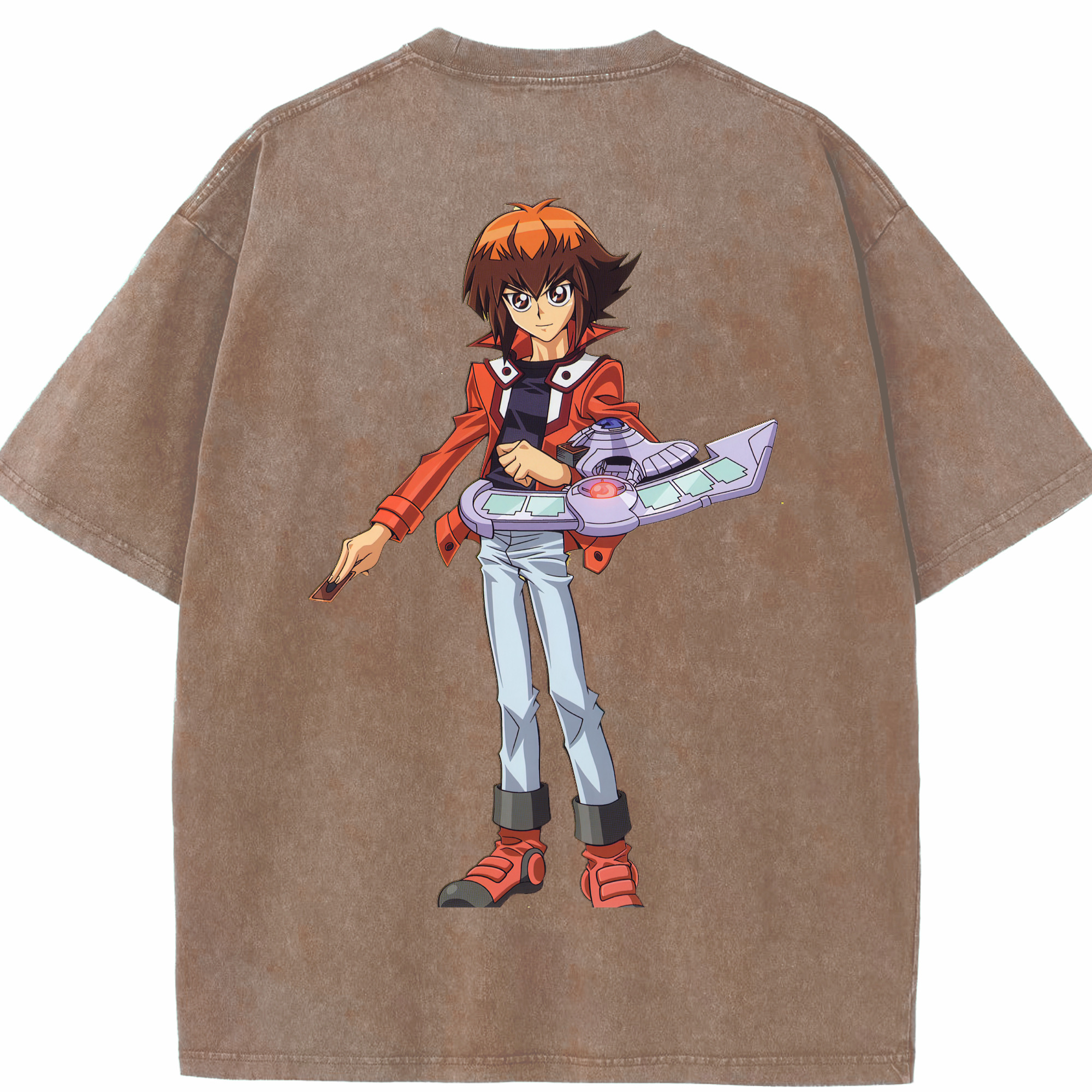 （画像用） 遊☆戯☆王 Yu-Gi-Oh! 綿100% ヴィンテージ風 半袖Tシャツ（背面プリント）
