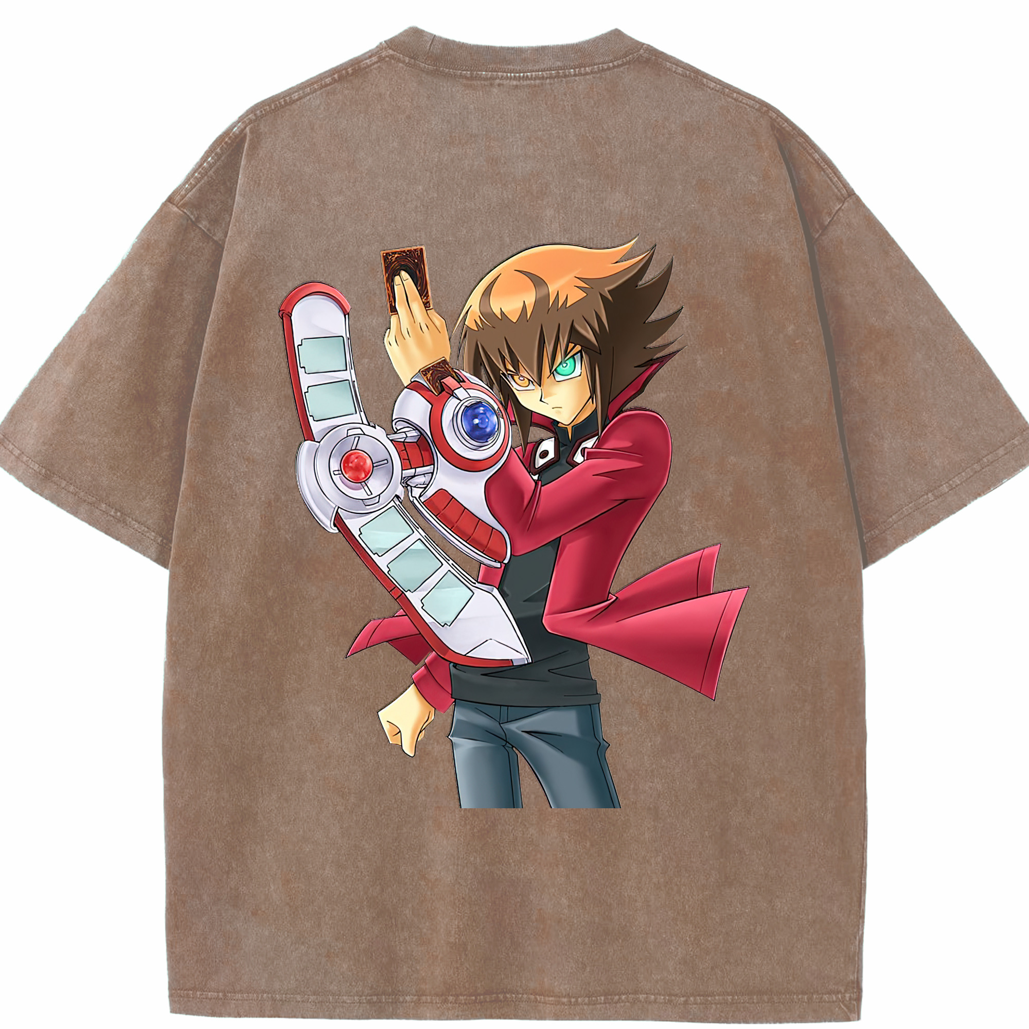（画像用） 遊☆戯☆王 Yu-Gi-Oh! 綿100% ヴィンテージ風 半袖Tシャツ（背面プリント）