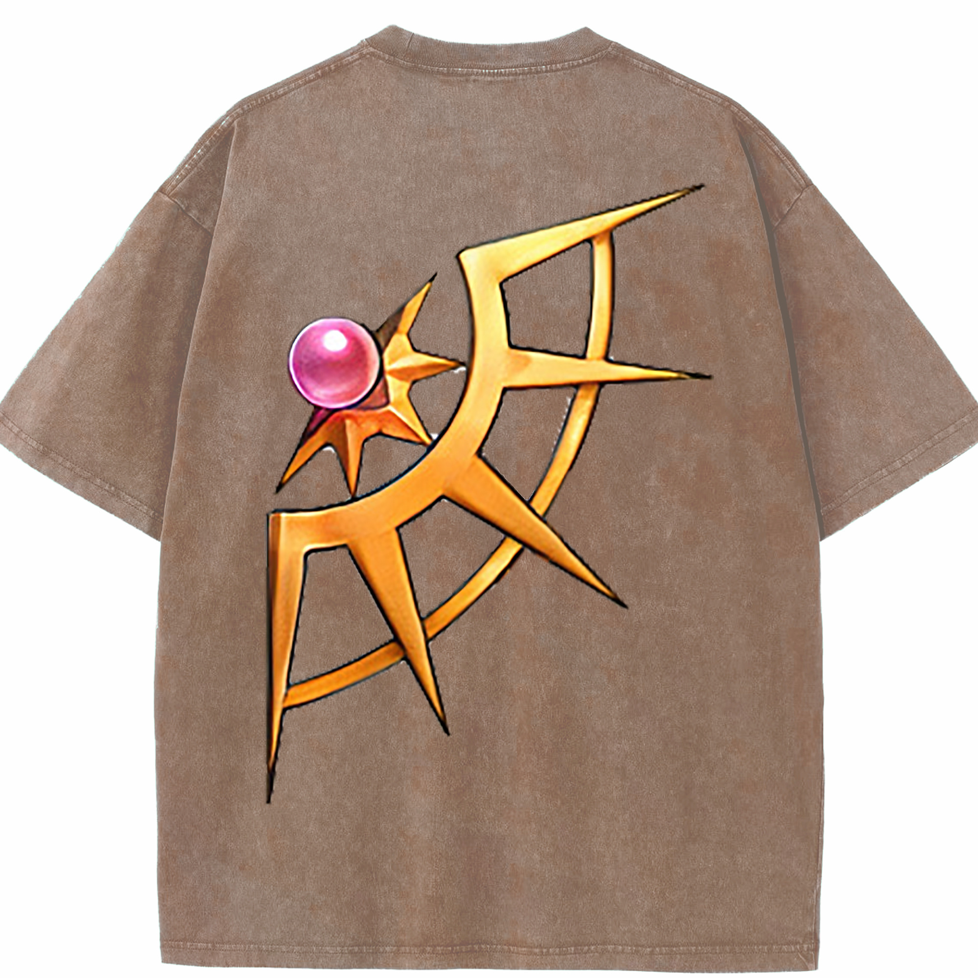（画像用） 遊☆戯☆王 Yu-Gi-Oh! 綿100% ヴィンテージ風 半袖Tシャツ（背面プリント）