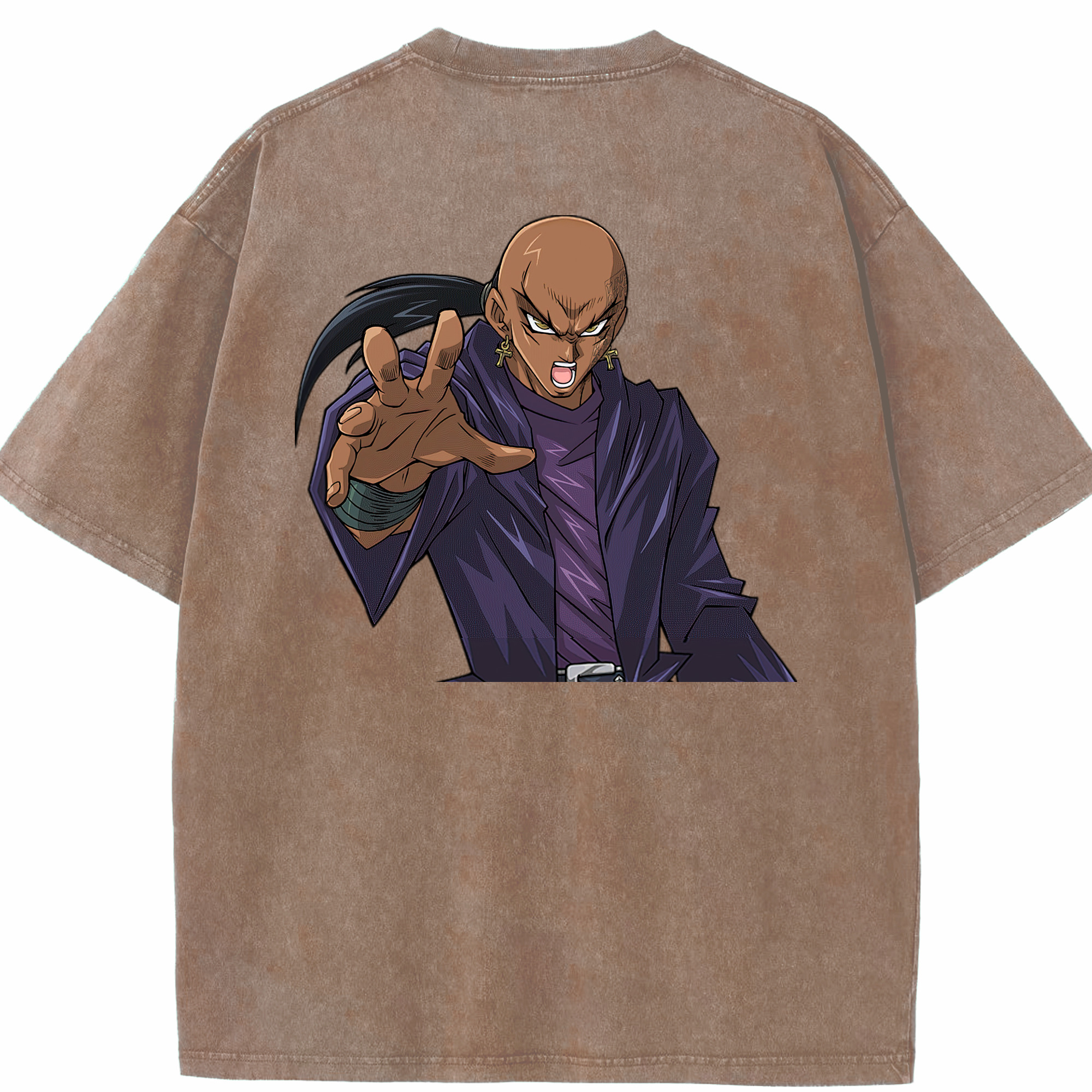 （画像用） 遊☆戯☆王 Yu-Gi-Oh! 綿100% ヴィンテージ風 半袖Tシャツ（背面プリント）