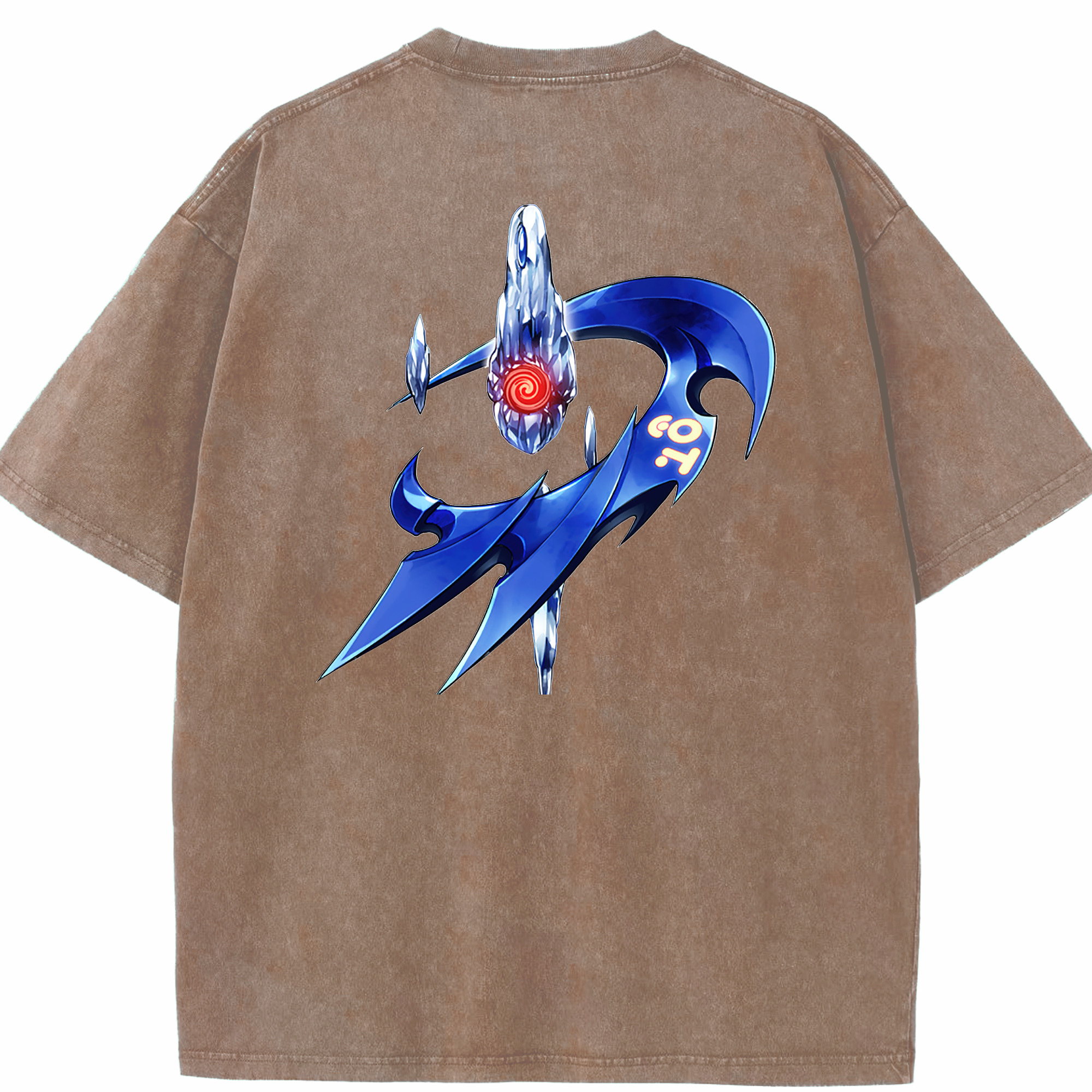 （画像用） 遊☆戯☆王 Yu-Gi-Oh! 綿100% ヴィンテージ風 半袖Tシャツ（背面プリント）