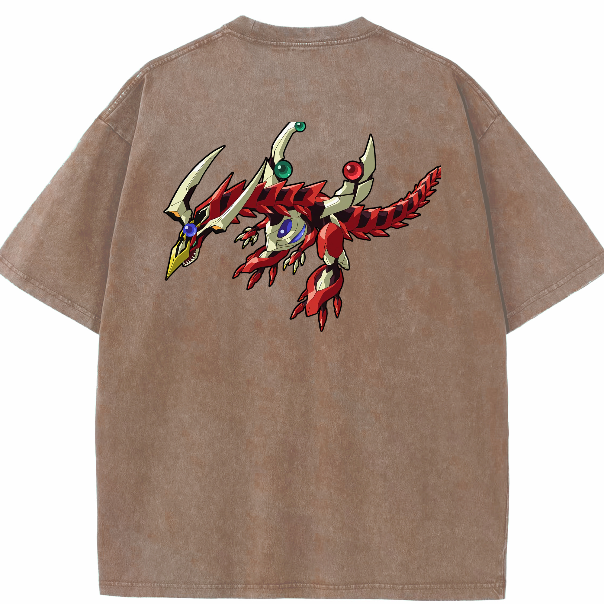 （画像用） 遊☆戯☆王 Yu-Gi-Oh! 綿100% ヴィンテージ風 半袖Tシャツ（背面プリント）