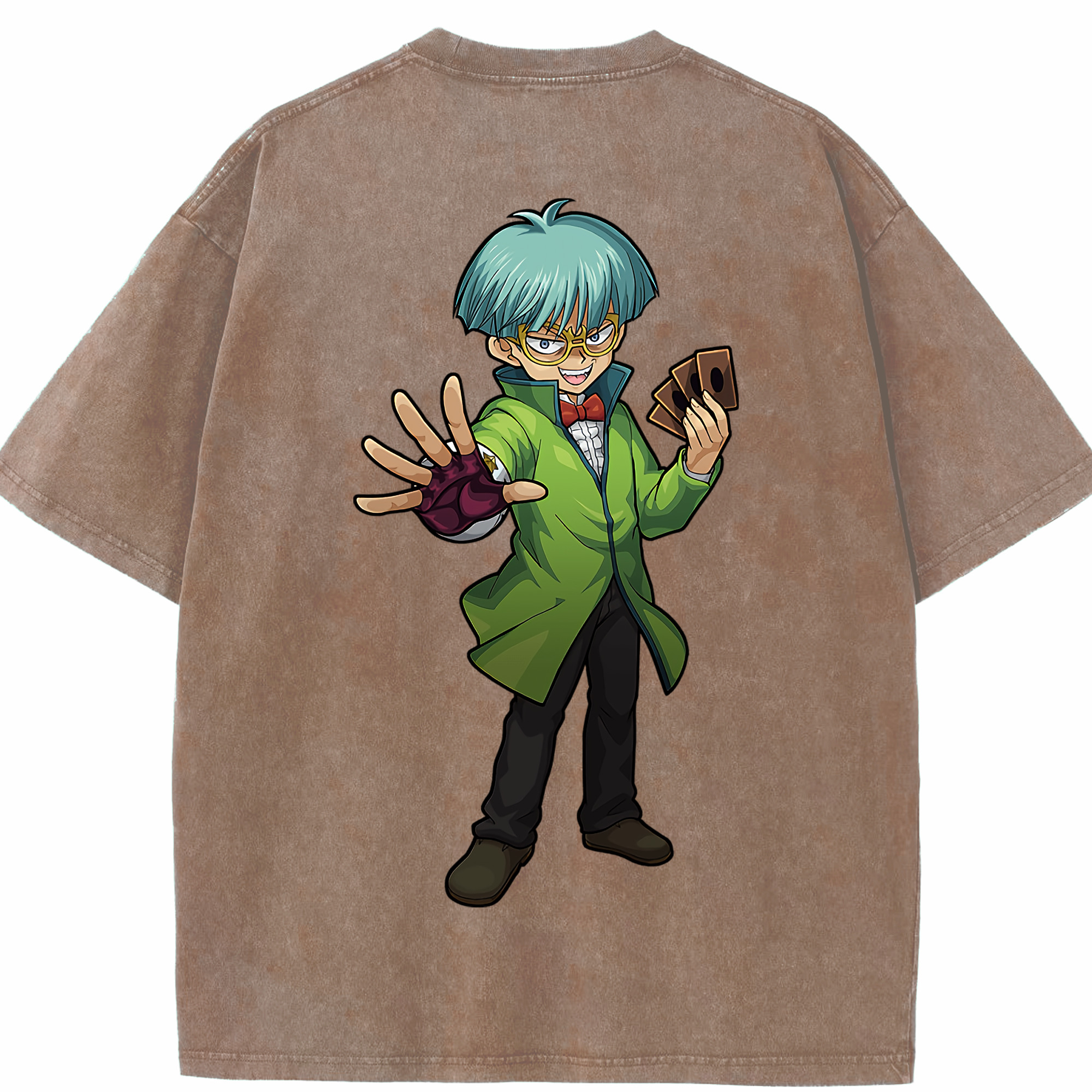 （画像用） 遊☆戯☆王 Yu-Gi-Oh! 綿100% ヴィンテージ風 半袖Tシャツ（背面プリント）
