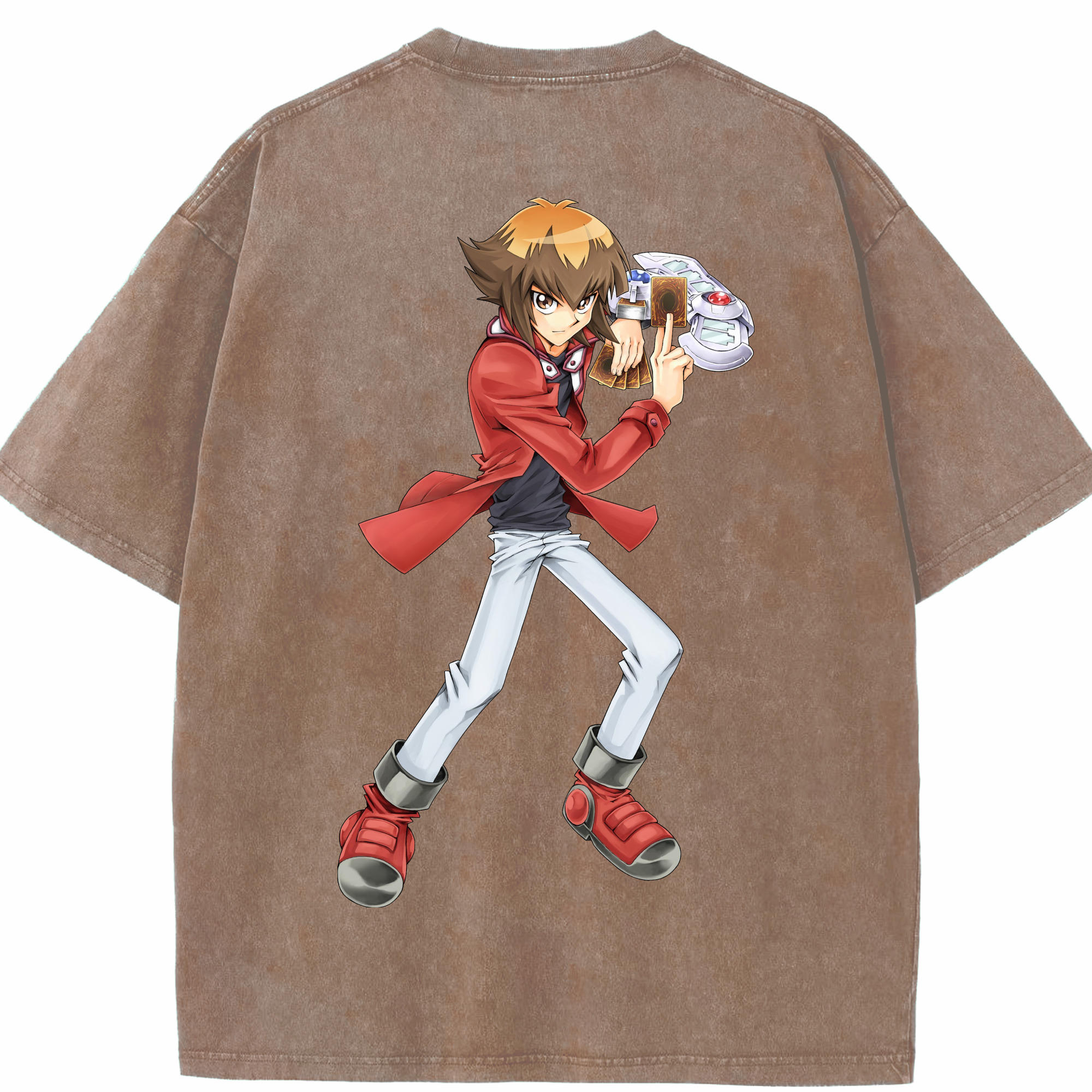 （画像用） 遊☆戯☆王 Yu-Gi-Oh! 綿100% ヴィンテージ風 半袖Tシャツ（背面プリント）