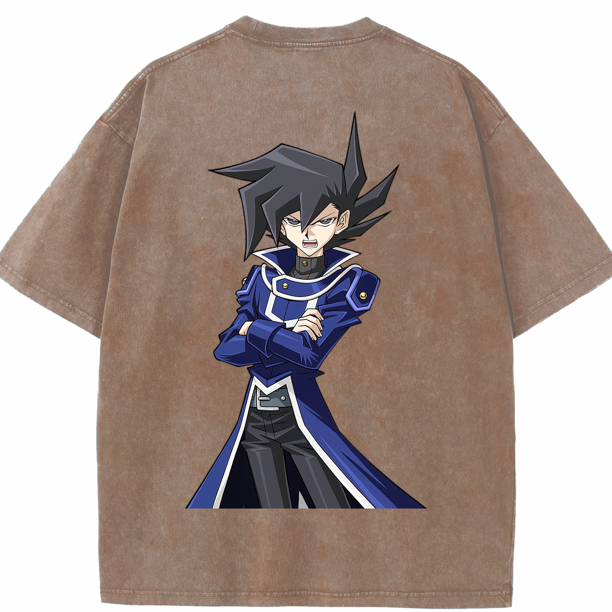（画像用） 遊☆戯☆王 Yu-Gi-Oh! 綿100% ヴィンテージ風 半袖Tシャツ（背面プリント）