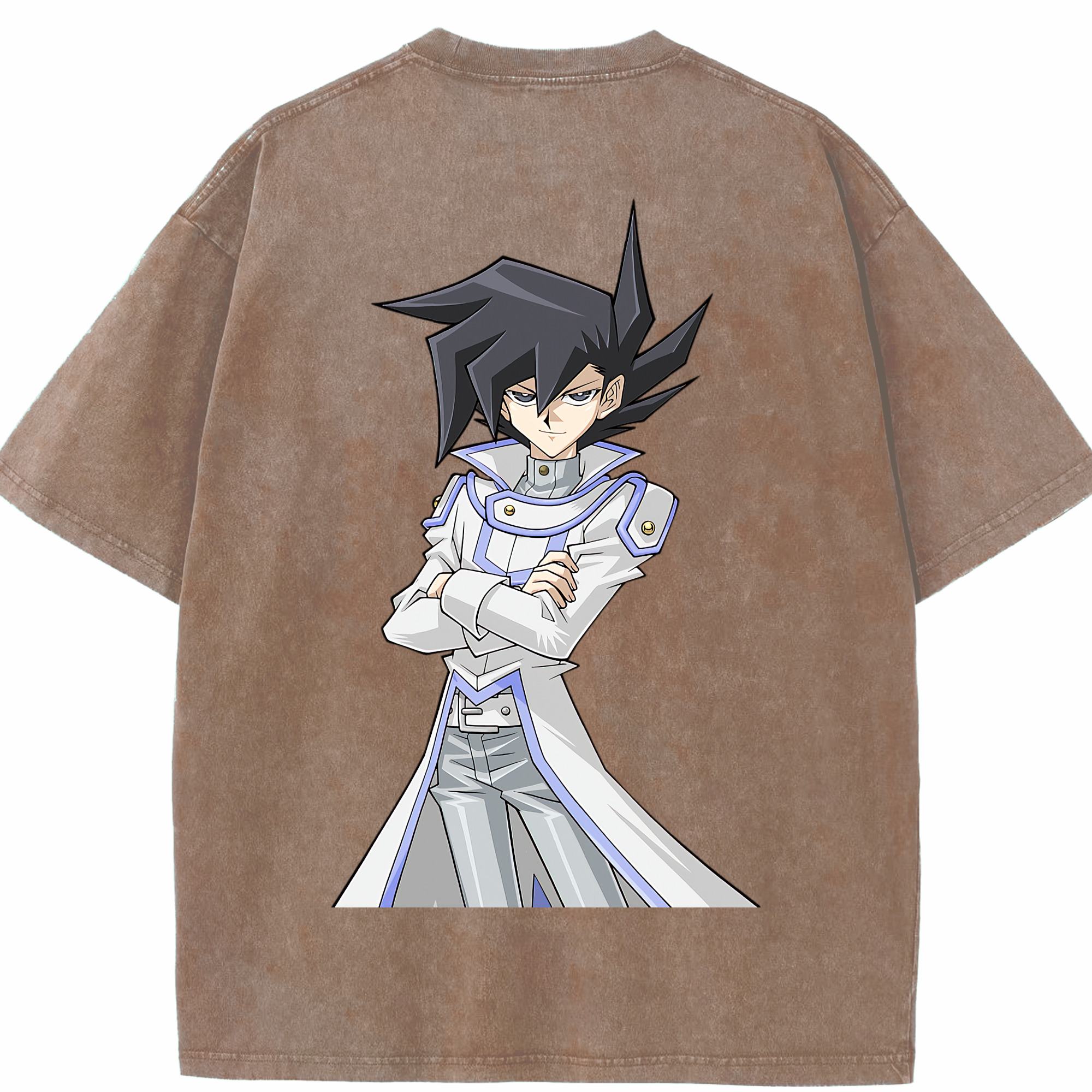 （画像用） 遊☆戯☆王 Yu-Gi-Oh! 綿100% ヴィンテージ風 半袖Tシャツ（背面プリント）