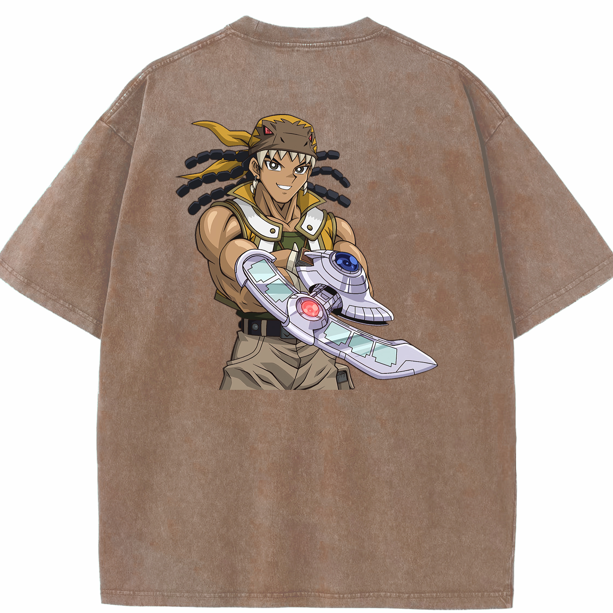 （画像用） 遊☆戯☆王 Yu-Gi-Oh! 綿100% ヴィンテージ風 半袖Tシャツ（背面プリント）