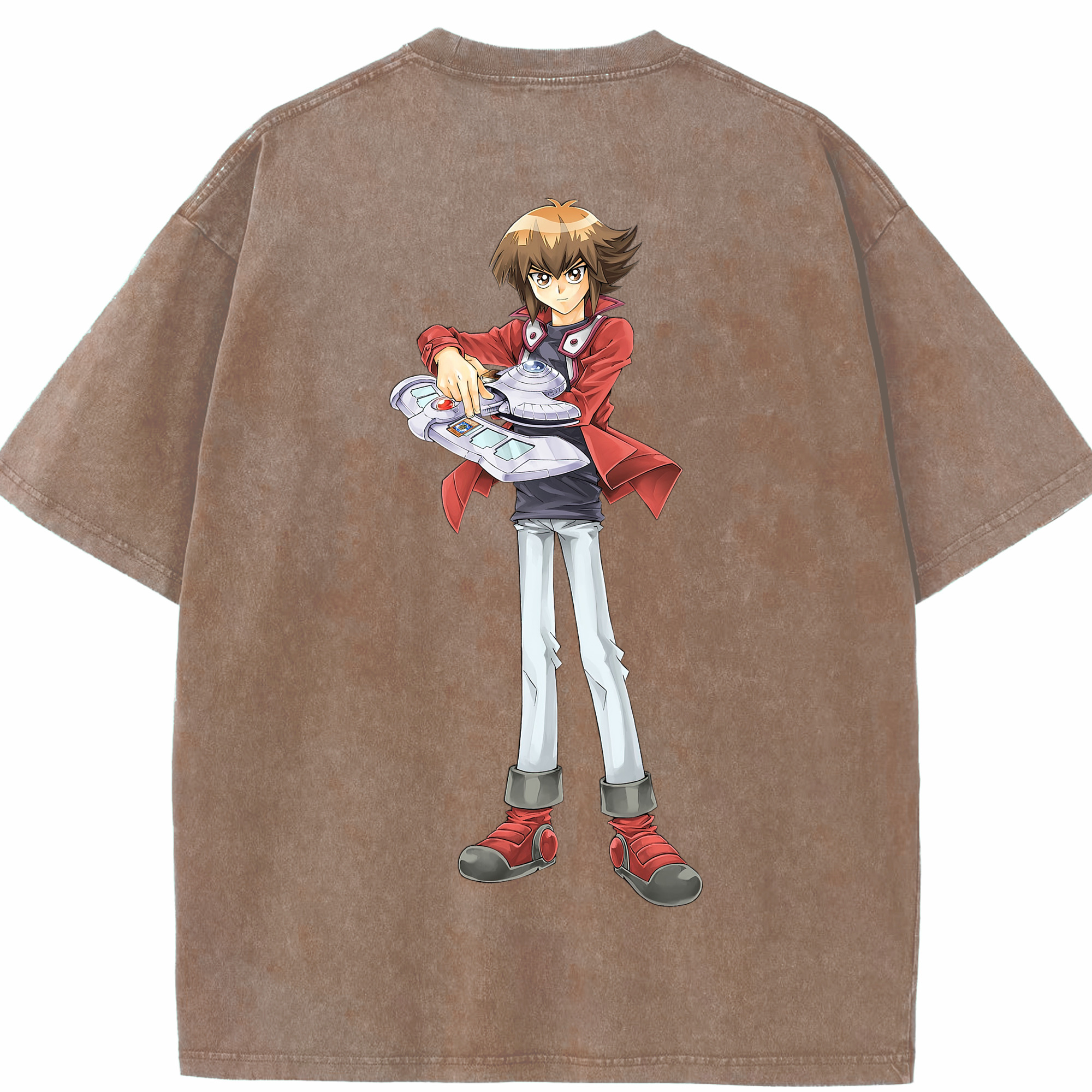 （画像用） 遊☆戯☆王 Yu-Gi-Oh! 綿100% ヴィンテージ風 半袖Tシャツ（背面プリント）