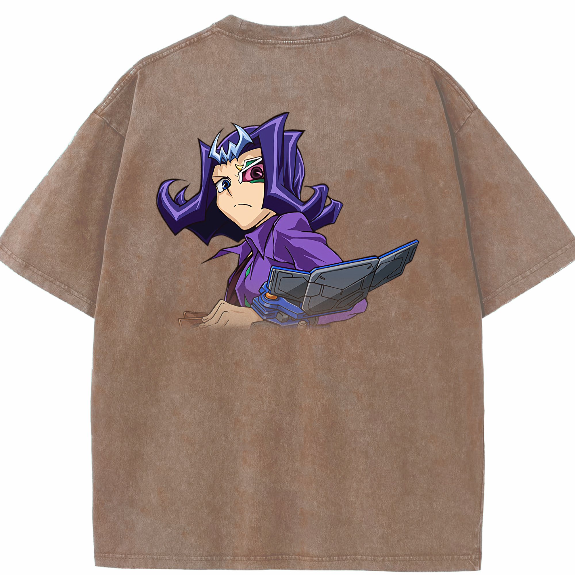 （画像用） 遊☆戯☆王 Yu-Gi-Oh! 綿100% ヴィンテージ風 半袖Tシャツ（背面プリント）