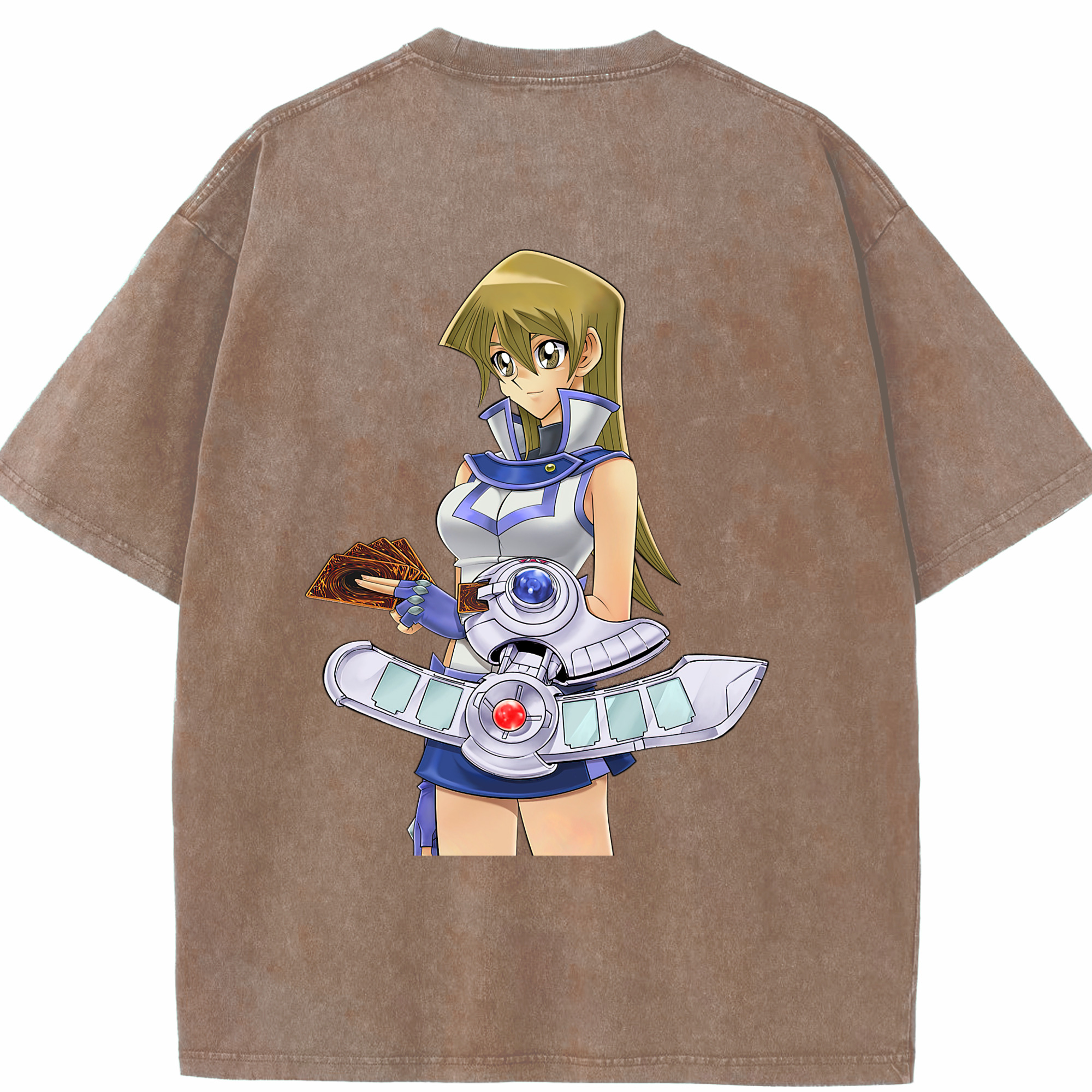 （画像用） 遊☆戯☆王 Yu-Gi-Oh! 綿100% ヴィンテージ風 半袖Tシャツ（背面プリント）