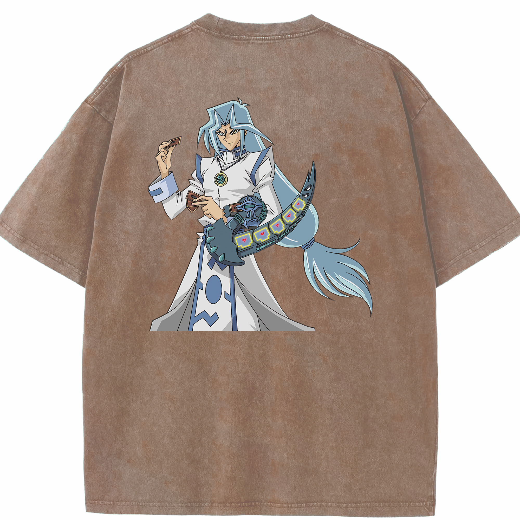 （画像用） 遊☆戯☆王 Yu-Gi-Oh! 綿100% ヴィンテージ風 半袖Tシャツ（背面プリント）