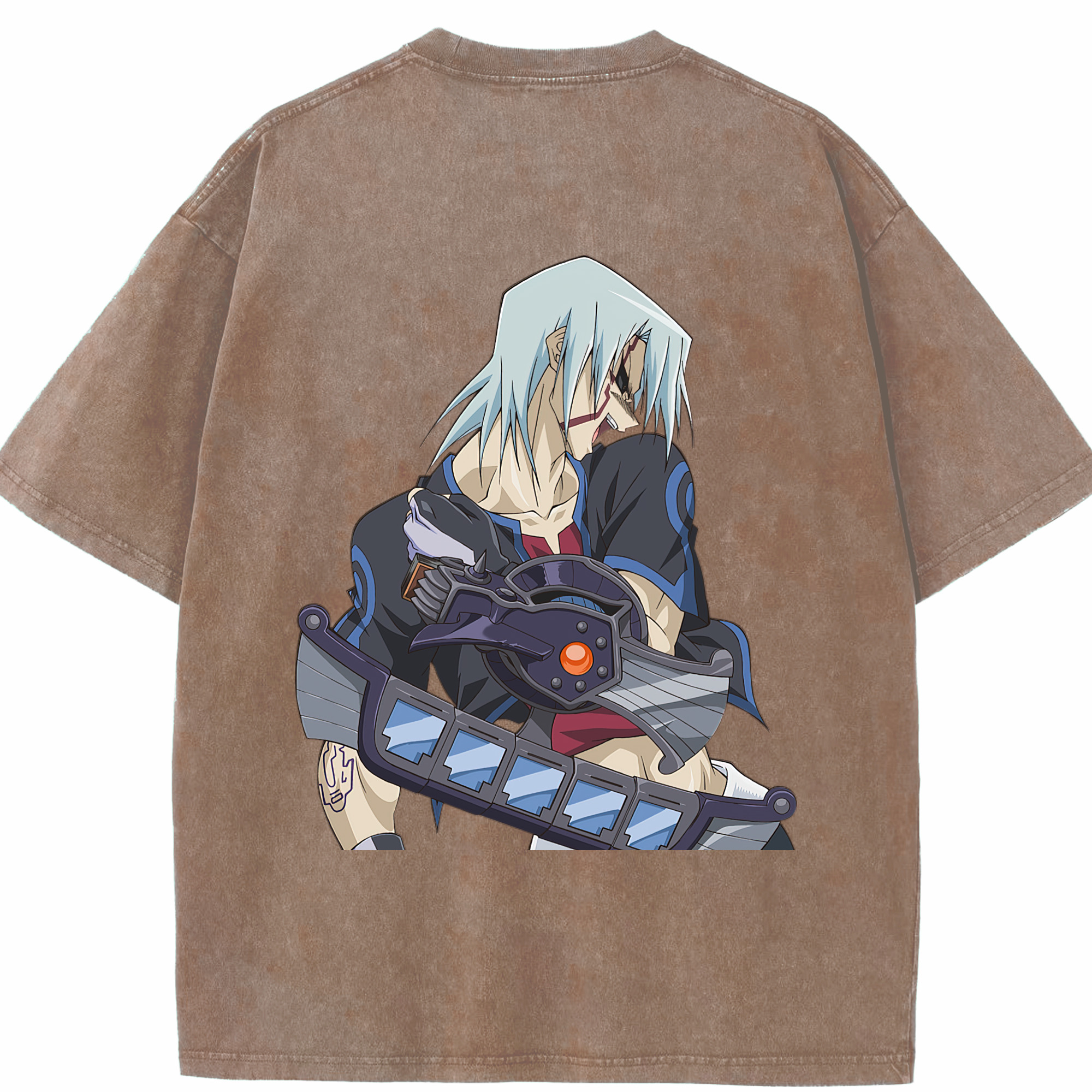 （画像用） 遊☆戯☆王 Yu-Gi-Oh! 綿100% ヴィンテージ風 半袖Tシャツ（背面プリント）