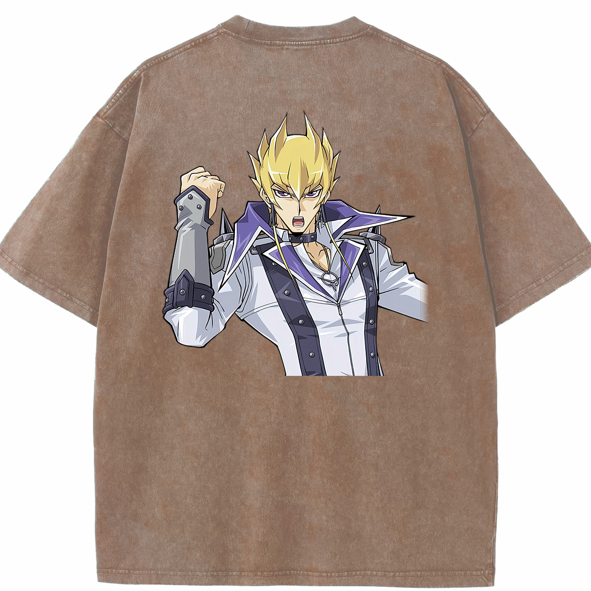 （画像用） 遊☆戯☆王 Yu-Gi-Oh! 綿100% ヴィンテージ風 半袖Tシャツ（背面プリント）