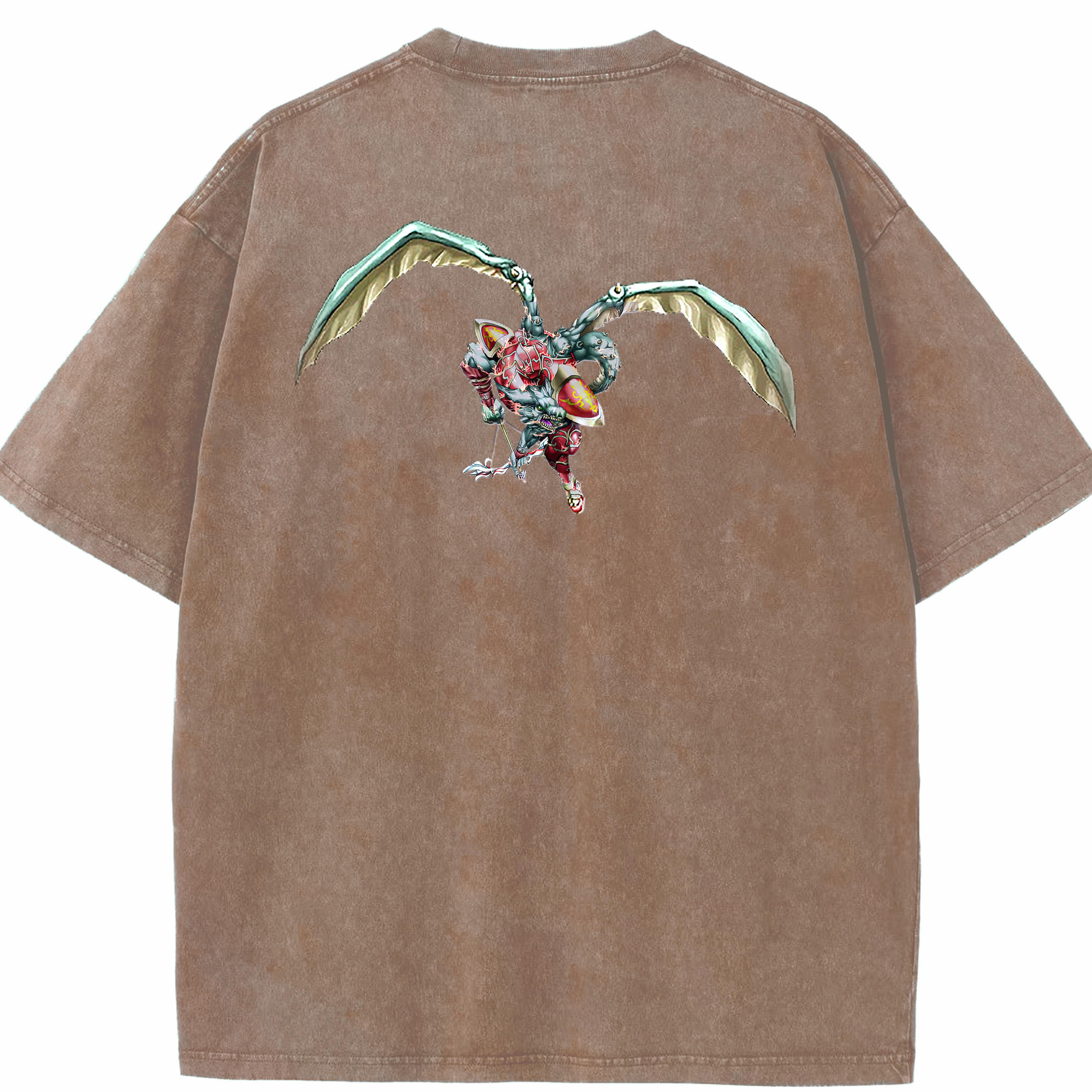 （画像用） 遊☆戯☆王 Yu-Gi-Oh! 綿100% ヴィンテージ風 半袖Tシャツ（背面プリント）