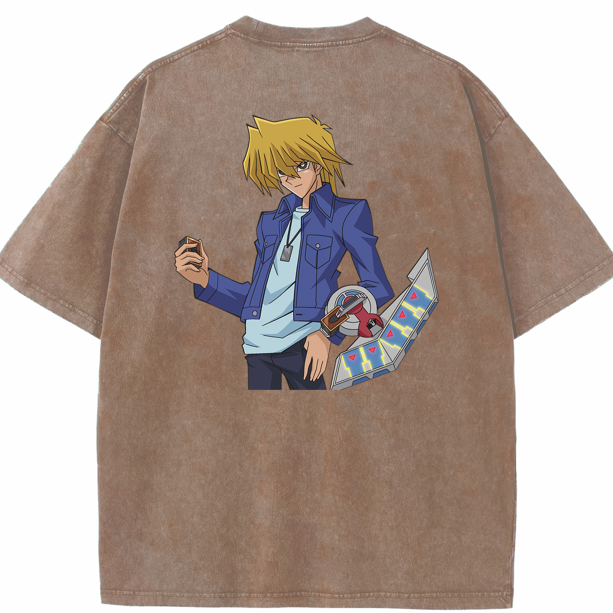 （画像用） 遊☆戯☆王 Yu-Gi-Oh! 綿100% ヴィンテージ風 半袖Tシャツ（背面プリント）