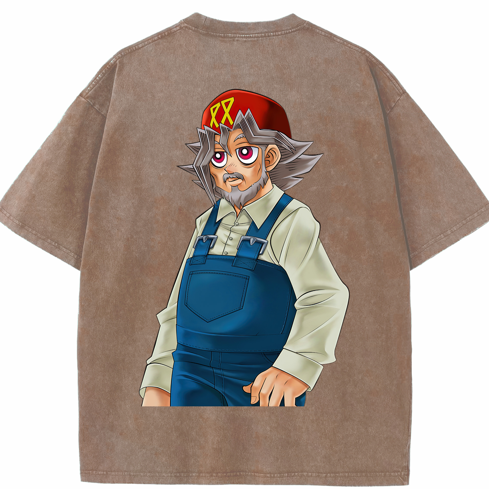（画像用） 遊☆戯☆王 Yu-Gi-Oh! 綿100% ヴィンテージ風 半袖Tシャツ（背面プリント）