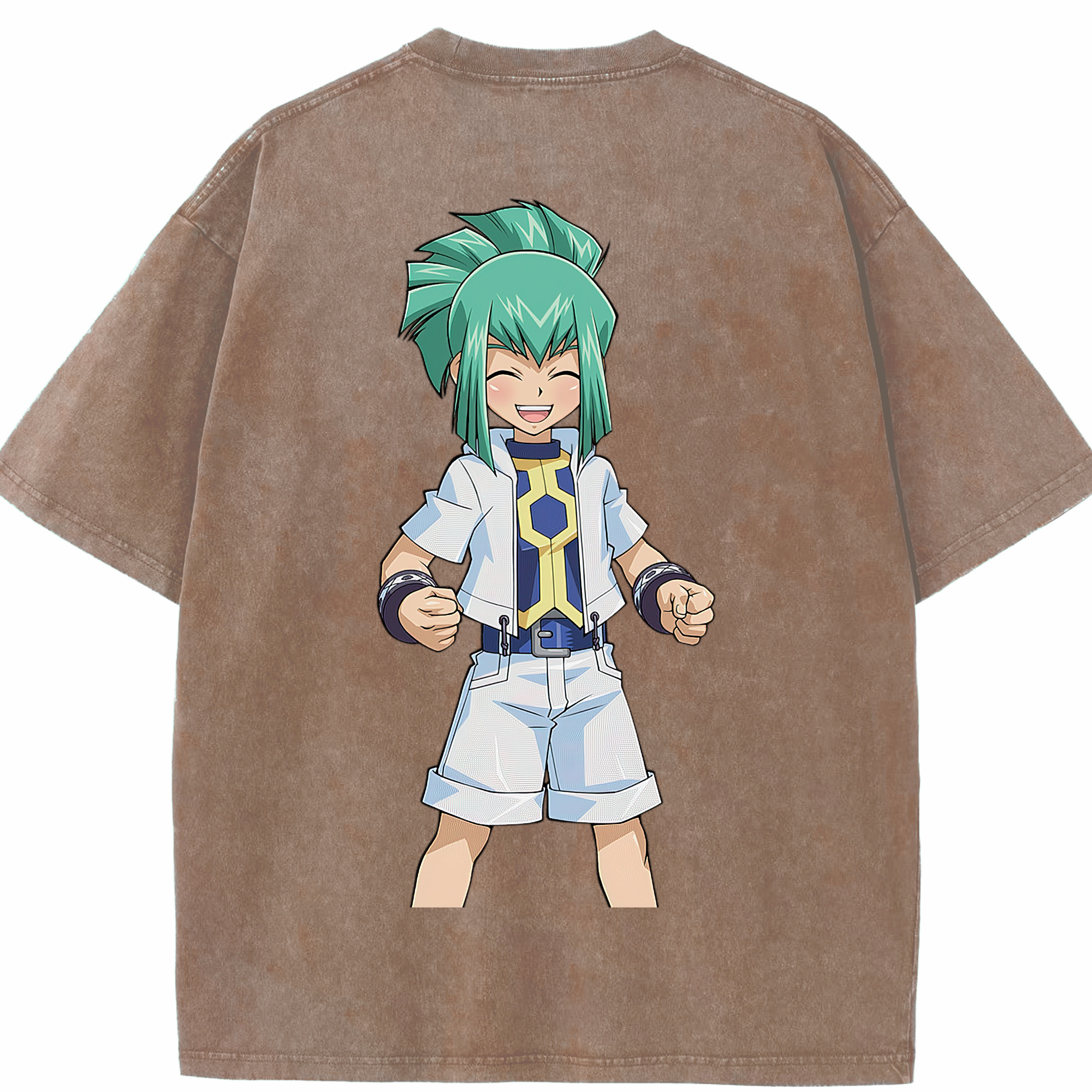 （画像用） 遊☆戯☆王 Yu-Gi-Oh! 綿100% ヴィンテージ風 半袖Tシャツ（背面プリント）