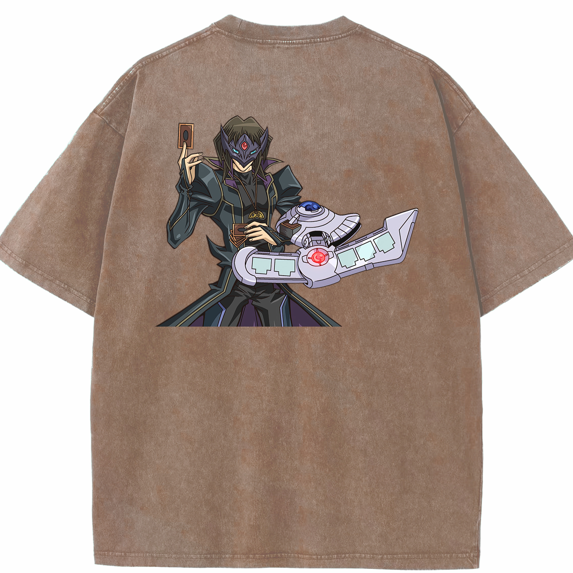 （画像用） 遊☆戯☆王 Yu-Gi-Oh! 綿100% ヴィンテージ風 半袖Tシャツ（背面プリント）