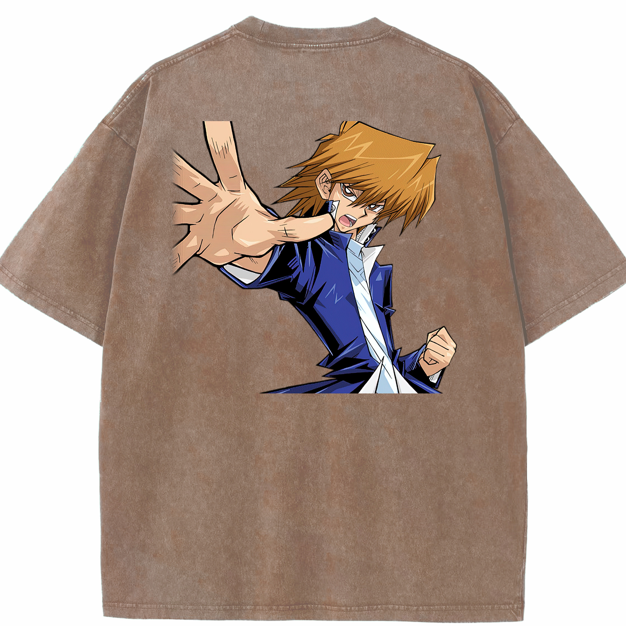 （画像用） 遊☆戯☆王 Yu-Gi-Oh! 綿100% ヴィンテージ風 半袖Tシャツ（背面プリント）