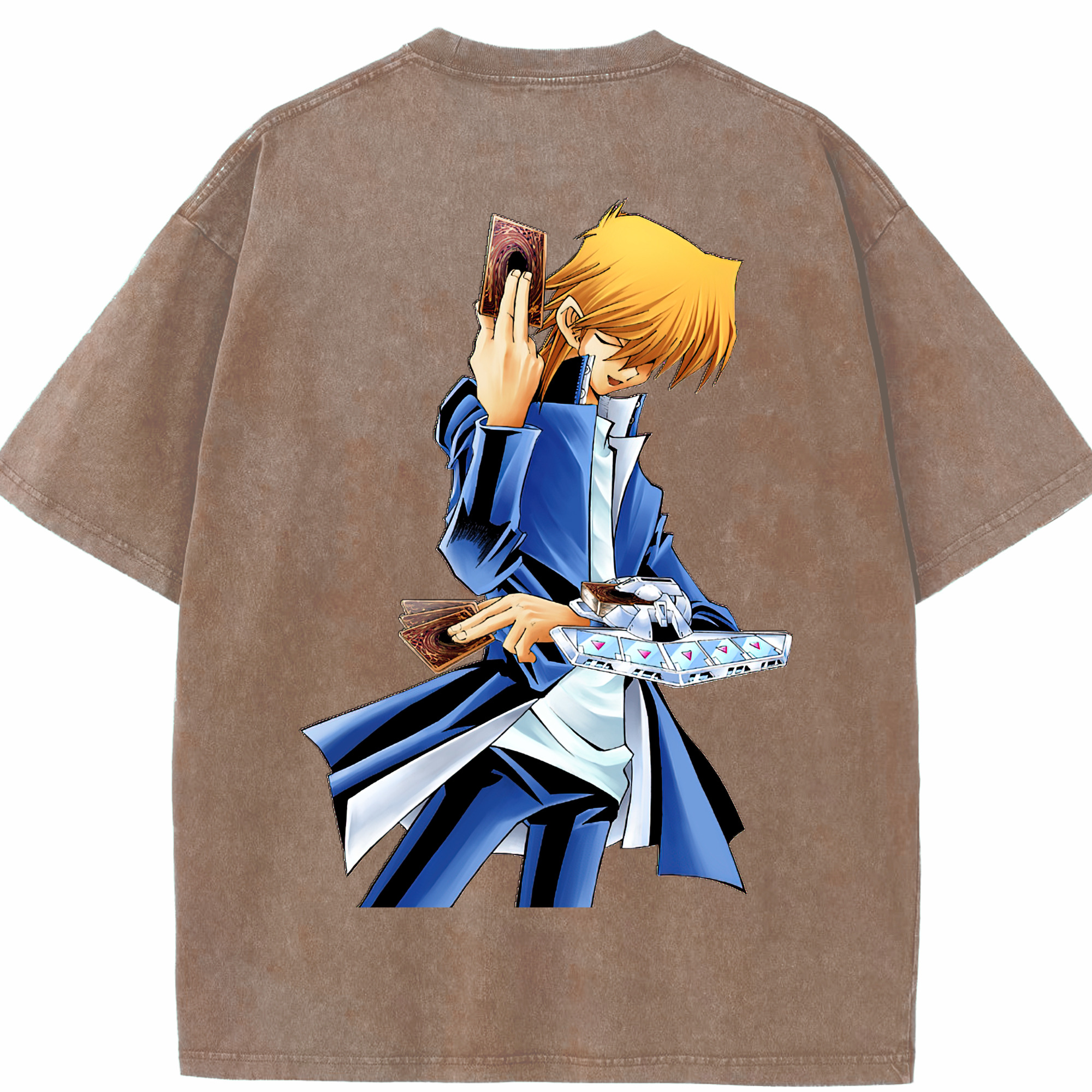 （画像用） 遊☆戯☆王 Yu-Gi-Oh! 綿100% ヴィンテージ風 半袖Tシャツ（背面プリント）