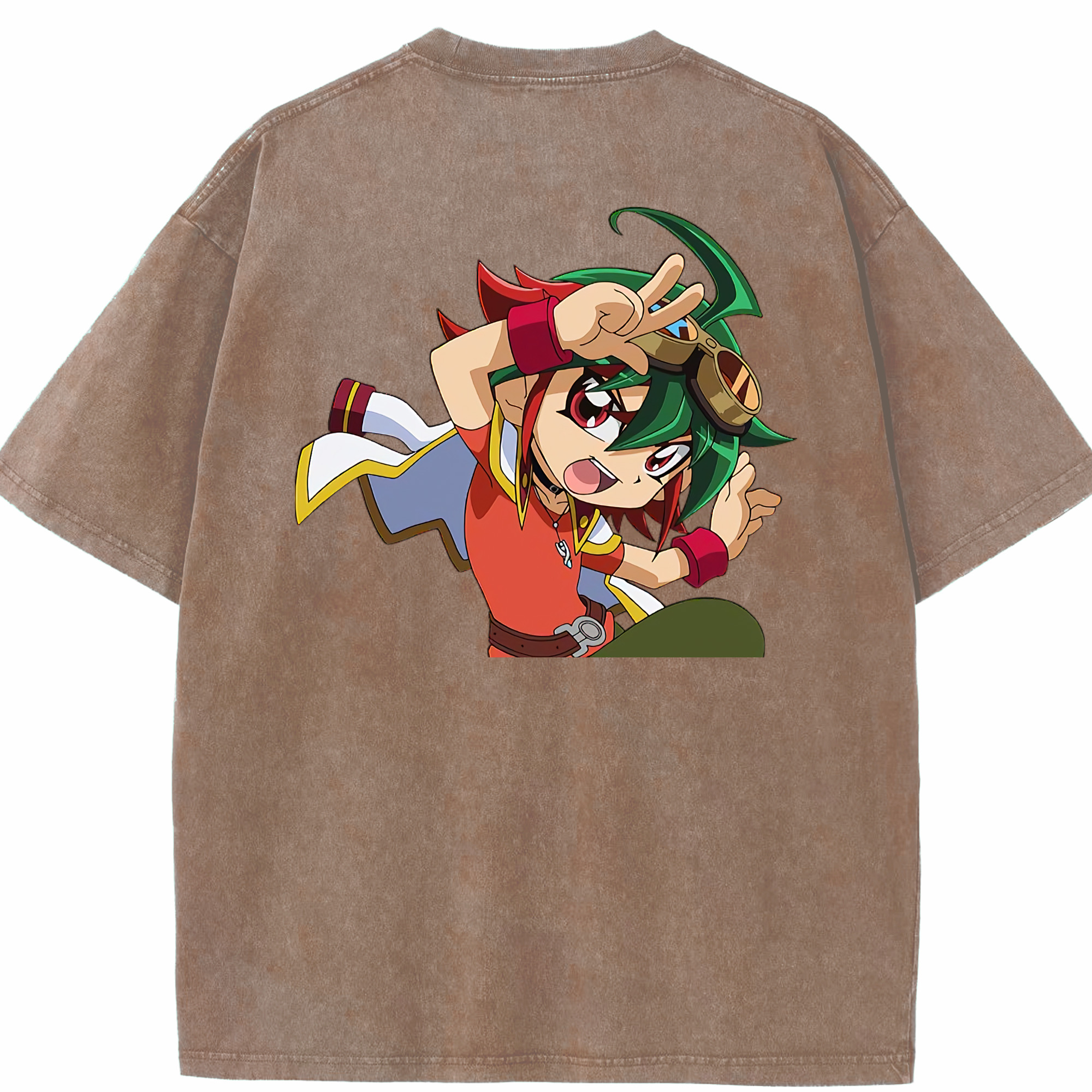 （画像用） 遊☆戯☆王 Yu-Gi-Oh! 綿100% ヴィンテージ風 半袖Tシャツ（背面プリント）