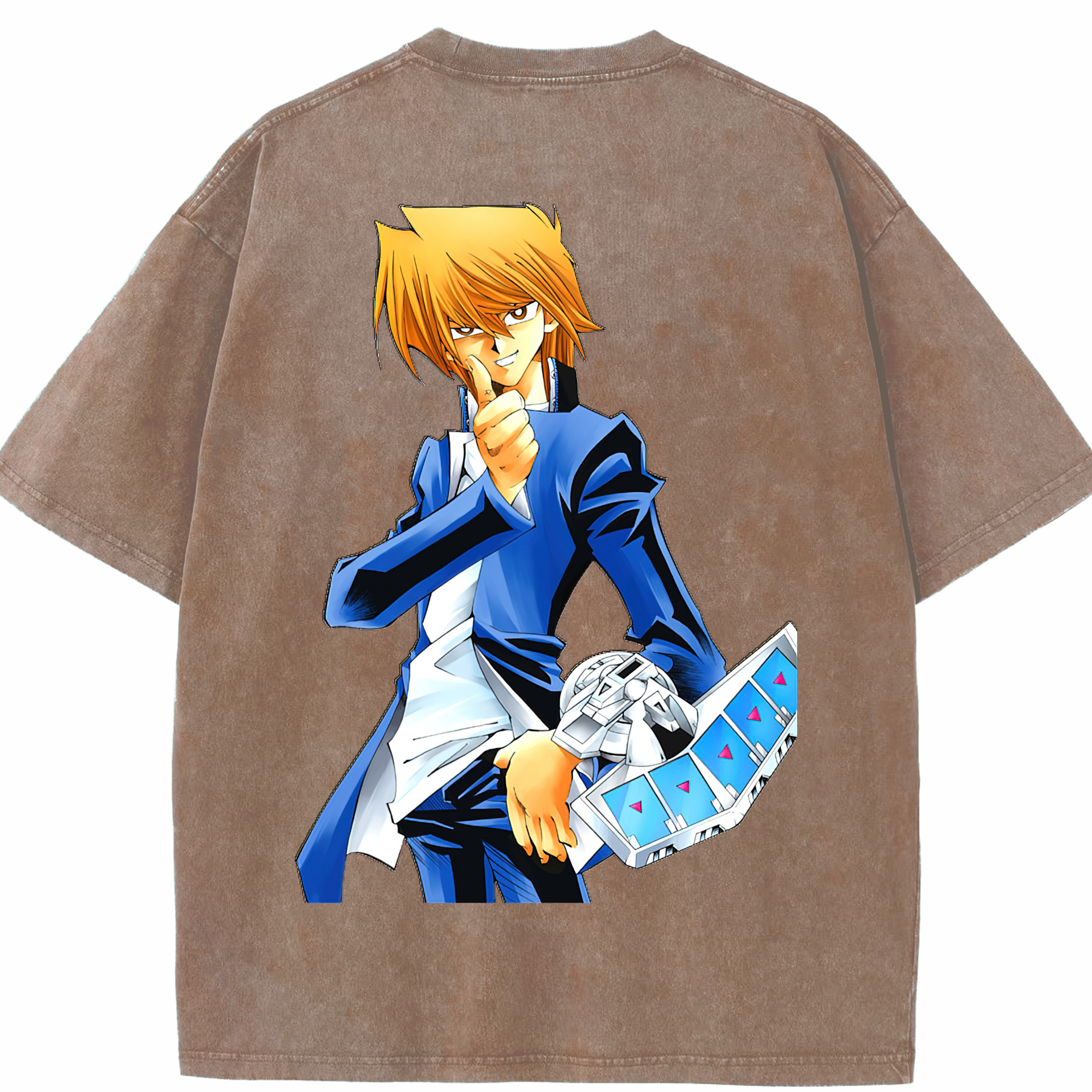 （画像用） 遊☆戯☆王 Yu-Gi-Oh! 綿100% ヴィンテージ風 半袖Tシャツ（背面プリント）