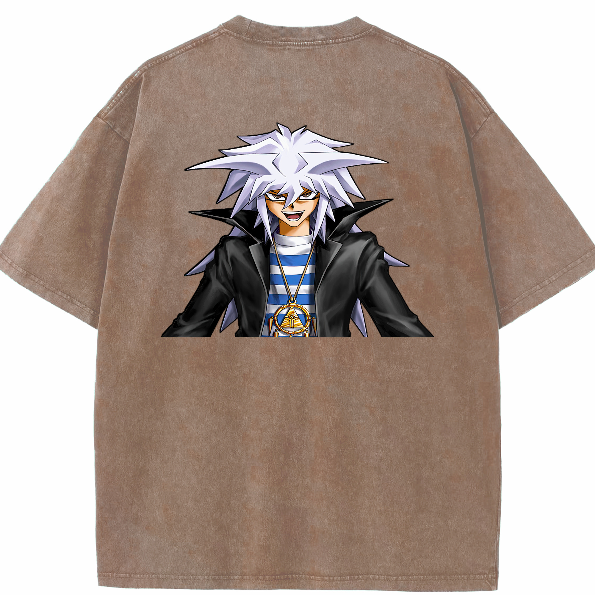 （画像用） 遊☆戯☆王 Yu-Gi-Oh! 綿100% ヴィンテージ風 半袖Tシャツ（背面プリント）