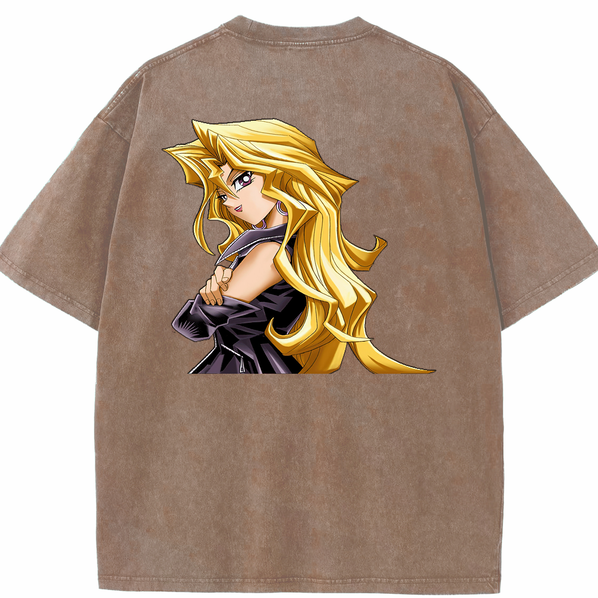 （画像用） 遊☆戯☆王 Yu-Gi-Oh! 綿100% ヴィンテージ風 半袖Tシャツ（背面プリント）