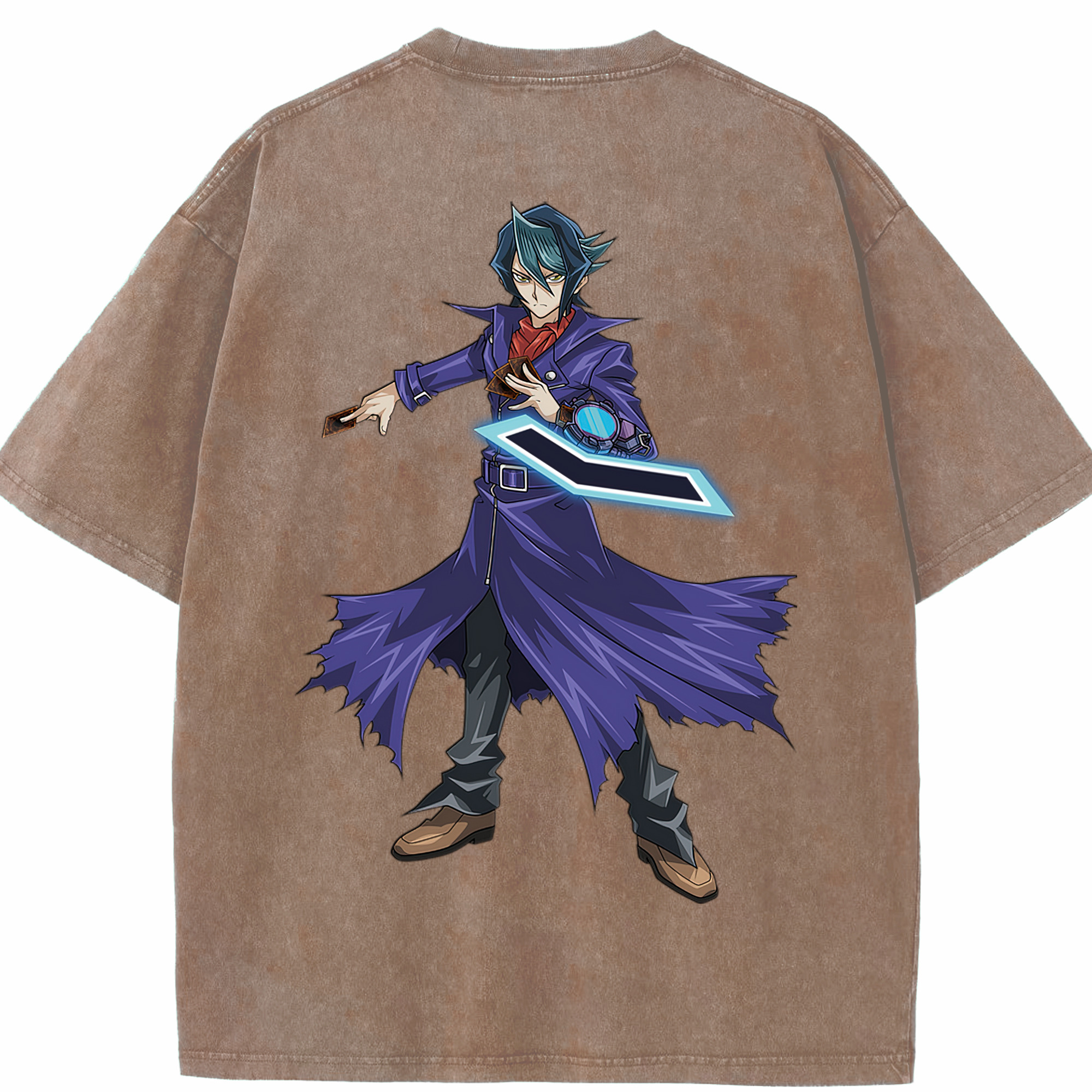 （画像用） 遊☆戯☆王 Yu-Gi-Oh! 綿100% ヴィンテージ風 半袖Tシャツ（背面プリント）