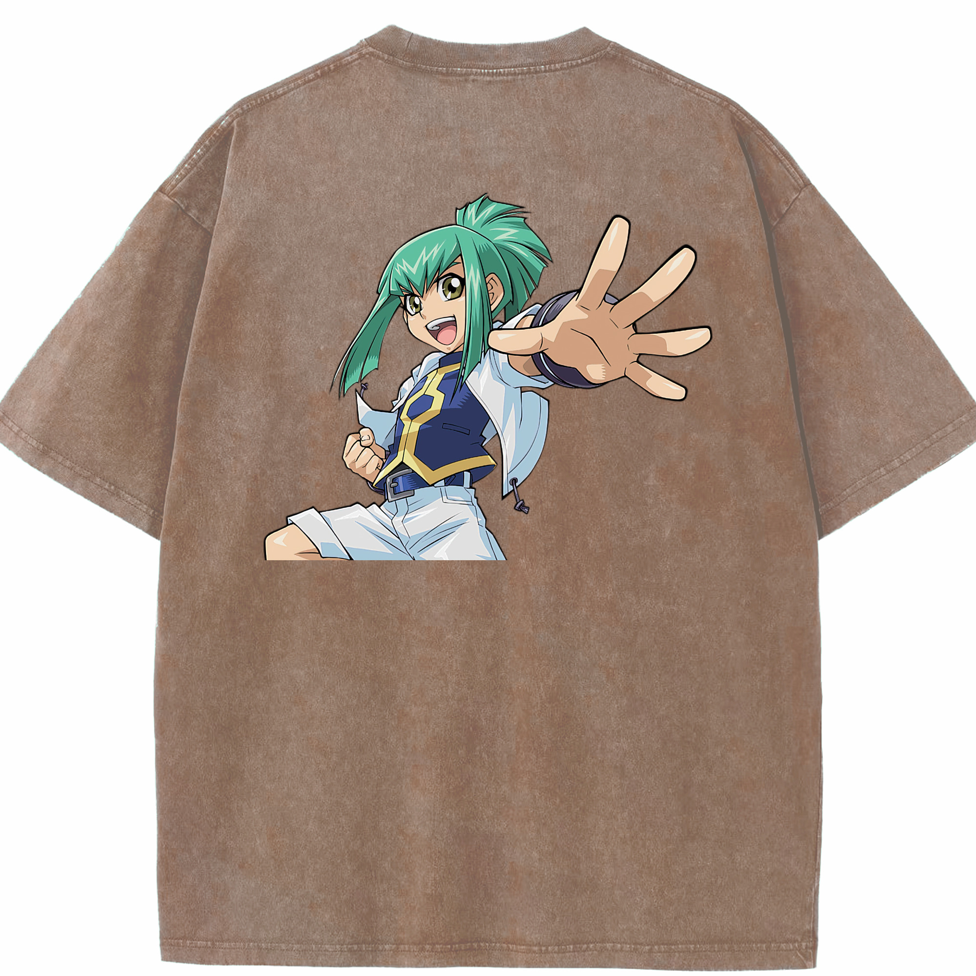 （画像用） 遊☆戯☆王 Yu-Gi-Oh! 綿100% ヴィンテージ風 半袖Tシャツ（背面プリント）