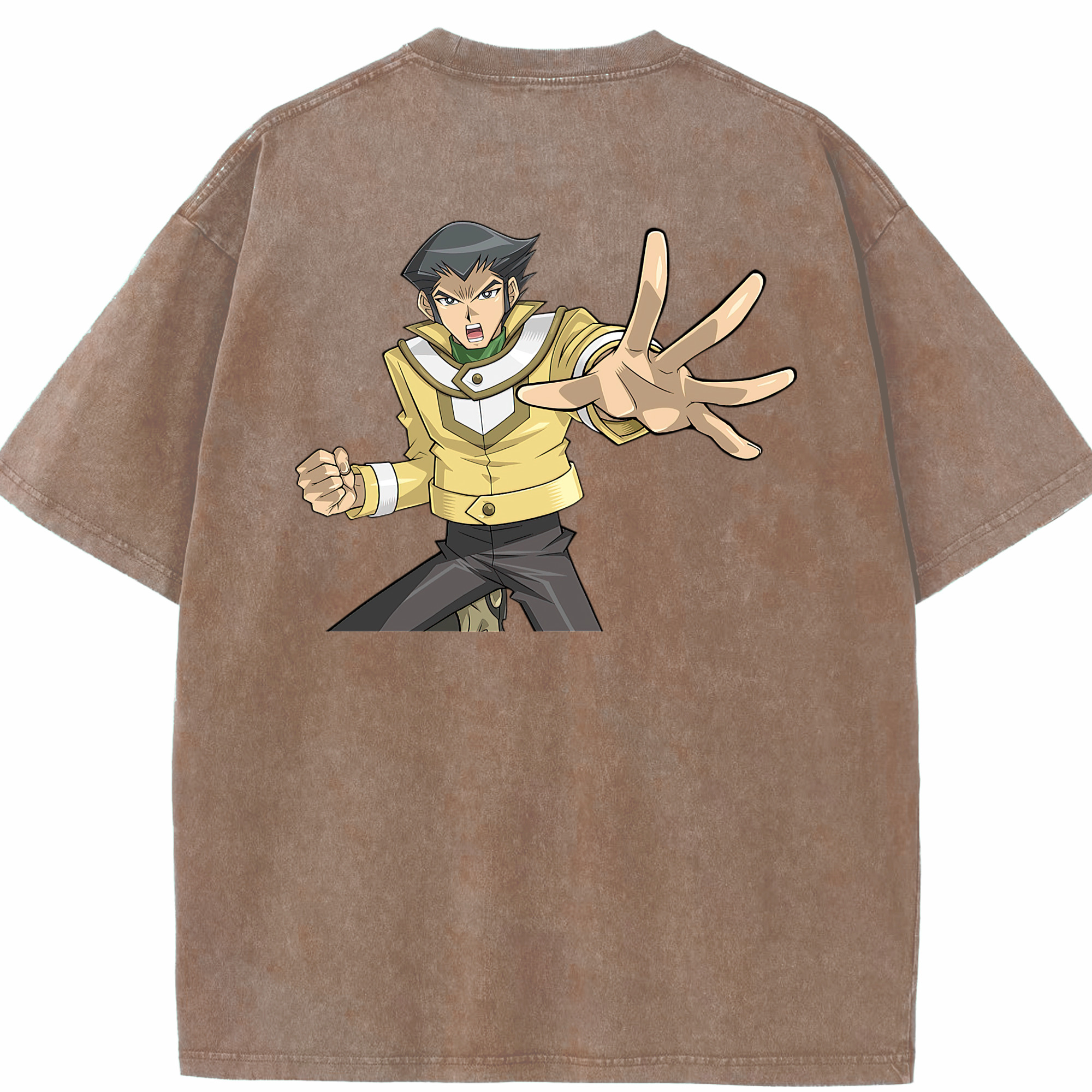 （画像用） 遊☆戯☆王 Yu-Gi-Oh! 綿100% ヴィンテージ風 半袖Tシャツ（背面プリント）