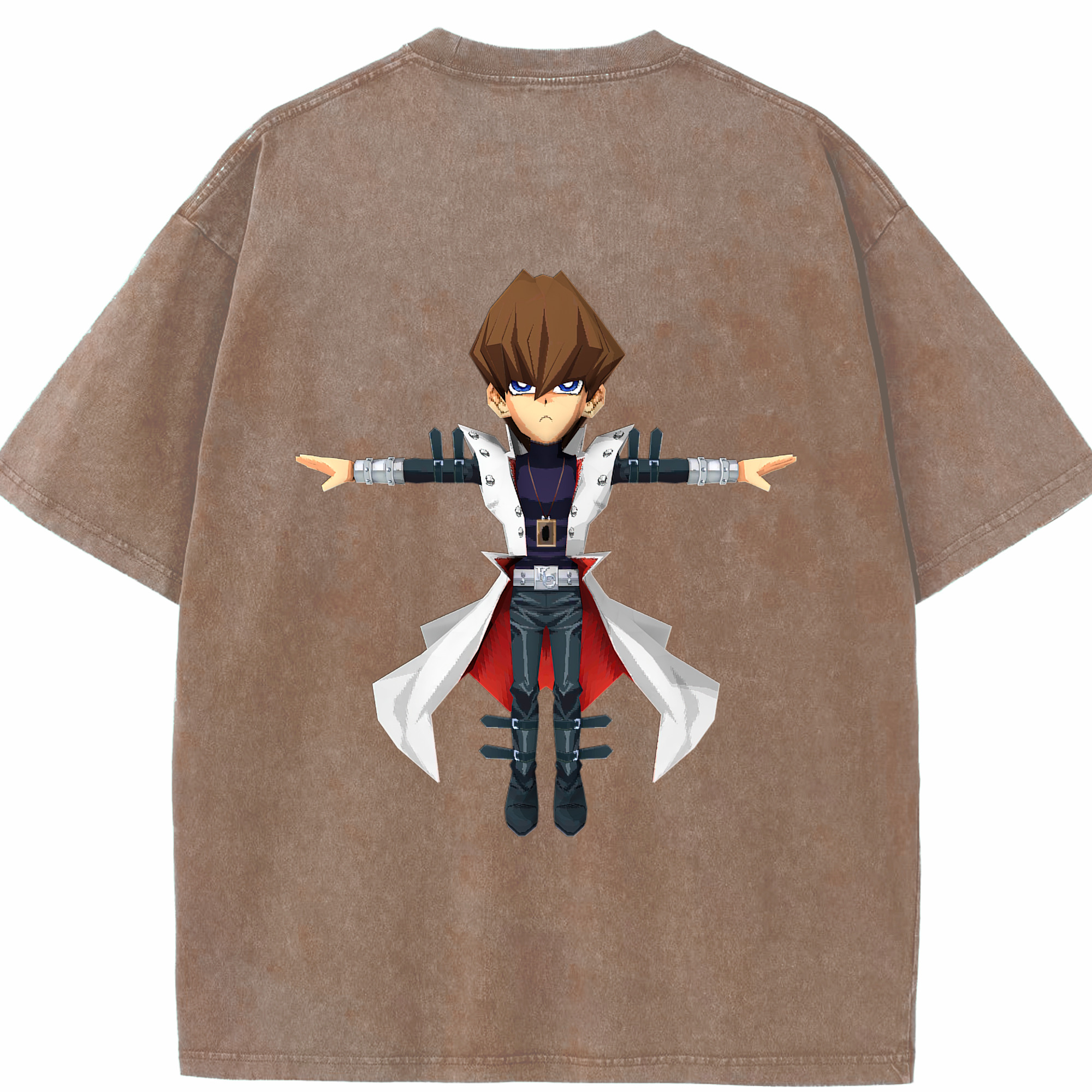 （画像用） 遊☆戯☆王 Yu-Gi-Oh! 綿100% ヴィンテージ風 半袖Tシャツ（背面プリント）
