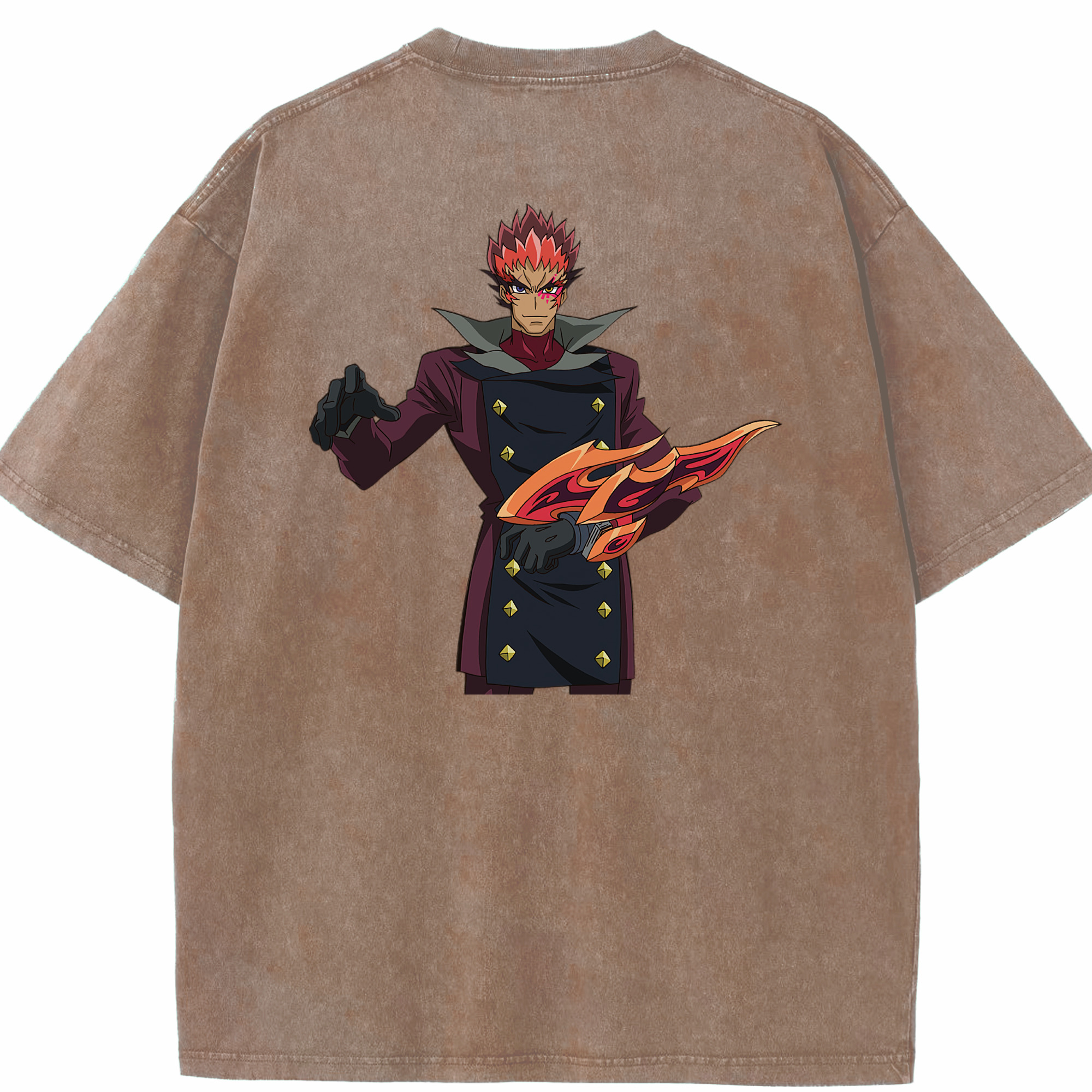 （画像用） 遊☆戯☆王 Yu-Gi-Oh! 綿100% ヴィンテージ風 半袖Tシャツ（背面プリント）