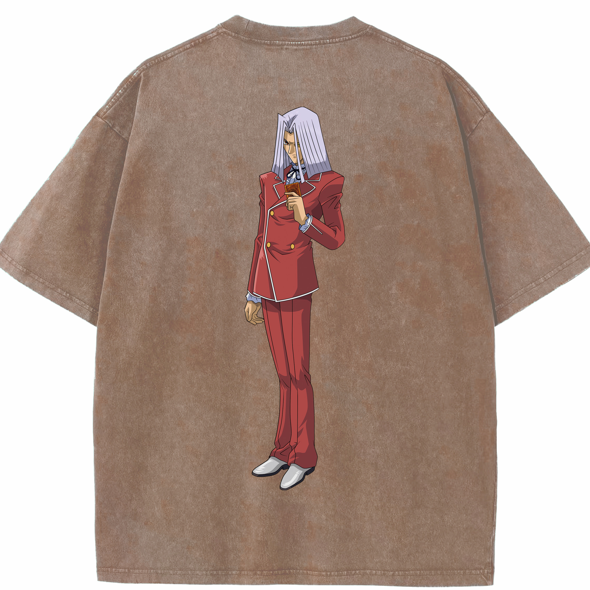 （画像用） 遊☆戯☆王 Yu-Gi-Oh! 綿100% ヴィンテージ風 半袖Tシャツ（背面プリント）