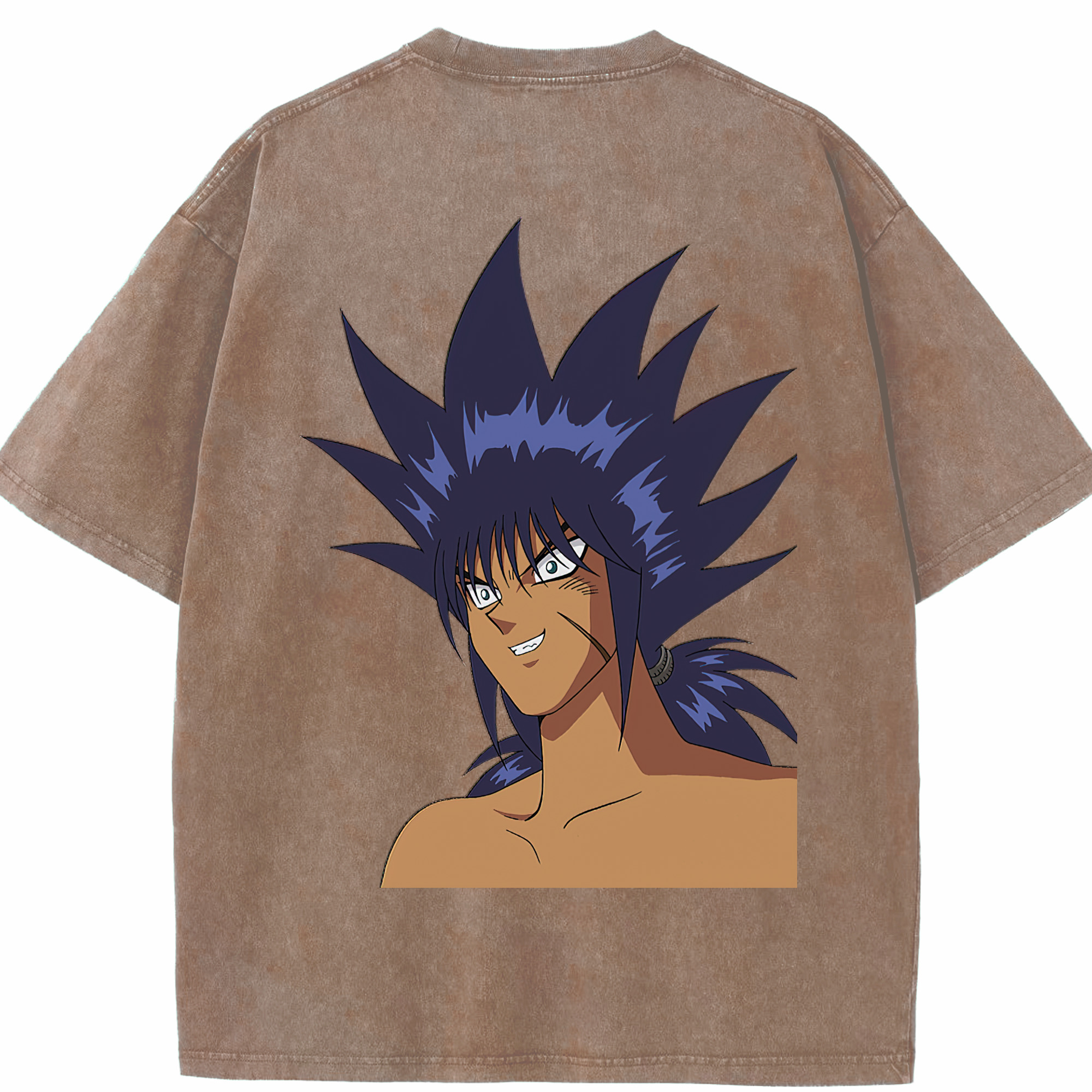 （画像用） 遊☆戯☆王 Yu-Gi-Oh! 綿100% ヴィンテージ風 半袖Tシャツ（背面プリント）