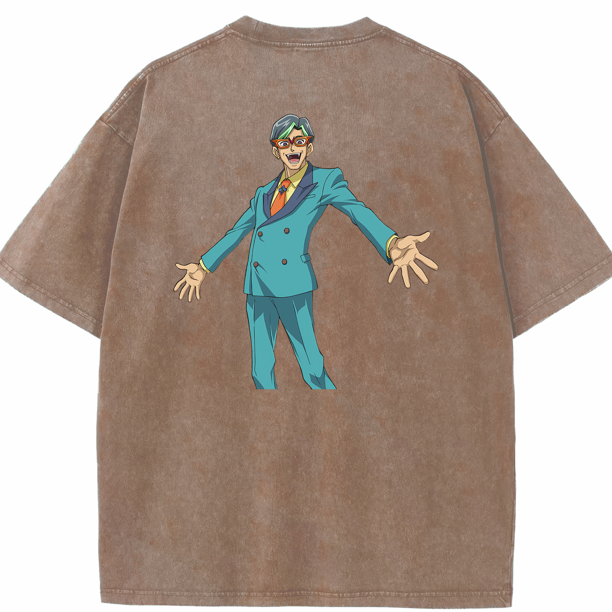 （画像用） 遊☆戯☆王 Yu-Gi-Oh! 綿100% ヴィンテージ風 半袖Tシャツ（背面プリント）