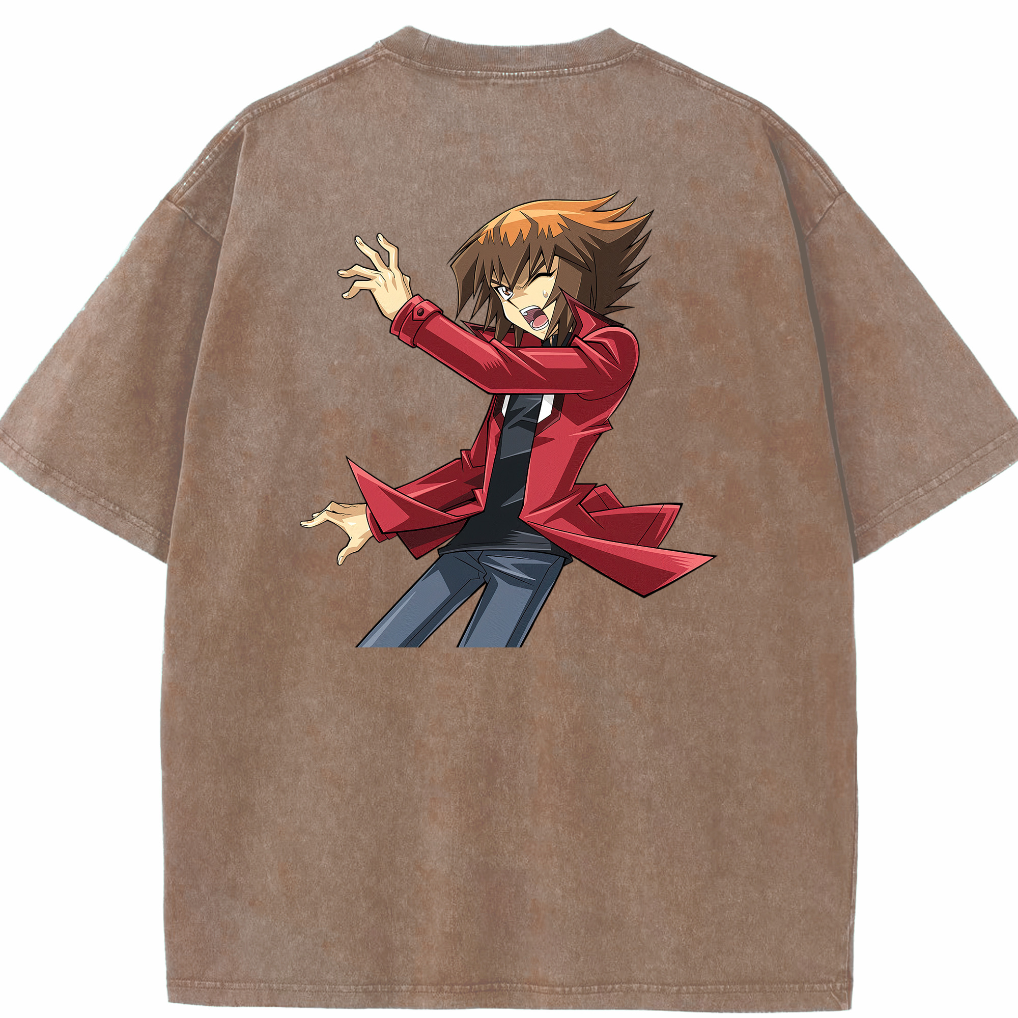 （画像用） 遊☆戯☆王 Yu-Gi-Oh! 綿100% ヴィンテージ風 半袖Tシャツ（背面プリント）