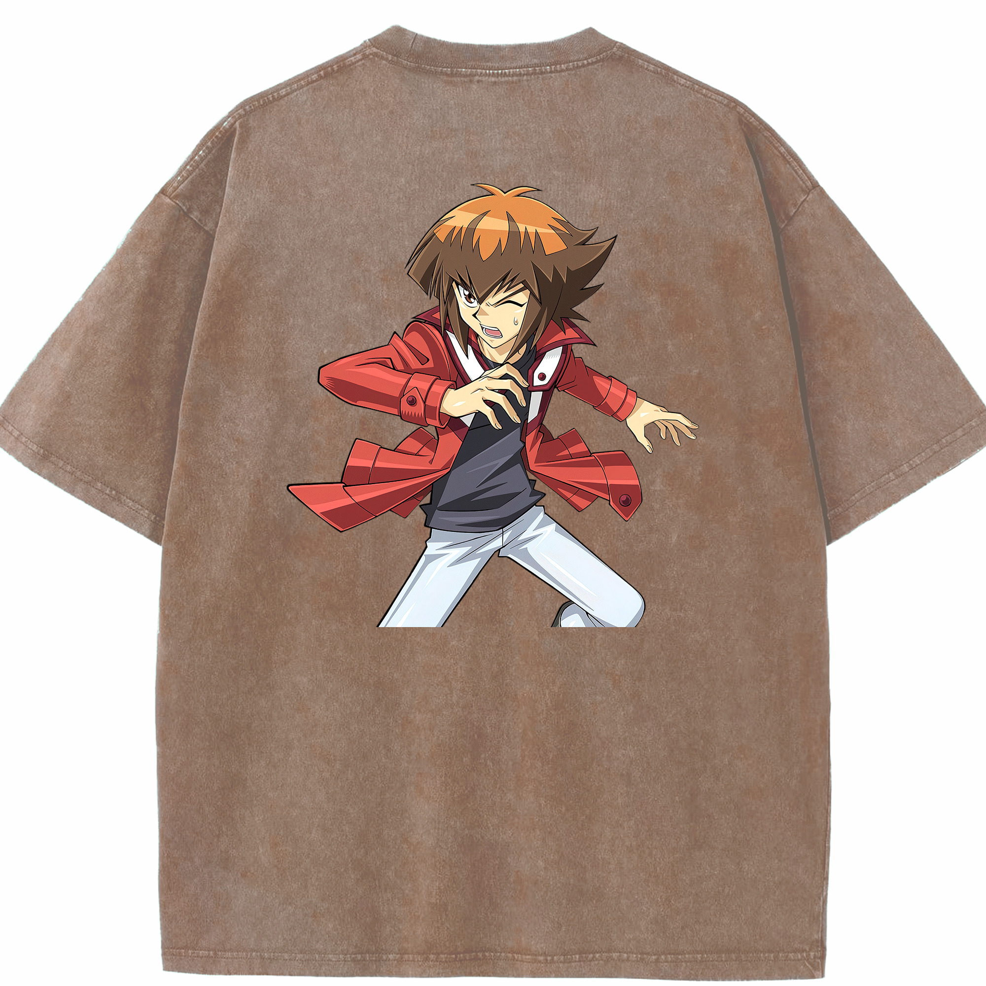 （画像用） 遊☆戯☆王 Yu-Gi-Oh! 綿100% ヴィンテージ風 半袖Tシャツ（背面プリント）