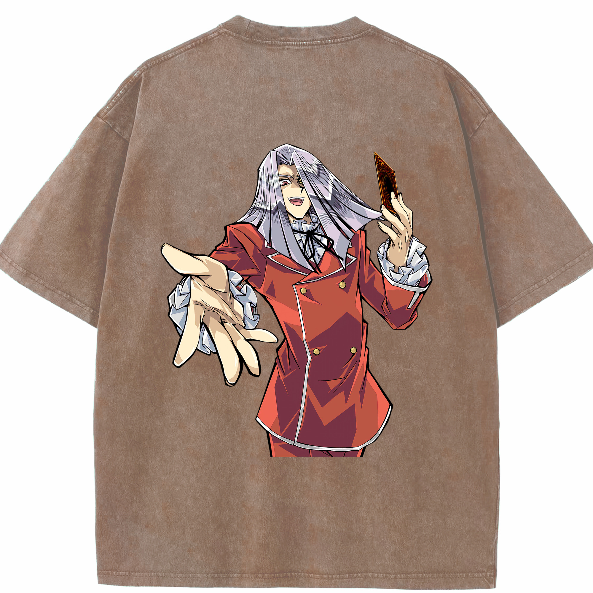 （画像用） 遊☆戯☆王 Yu-Gi-Oh! 綿100% ヴィンテージ風 半袖Tシャツ（背面プリント）