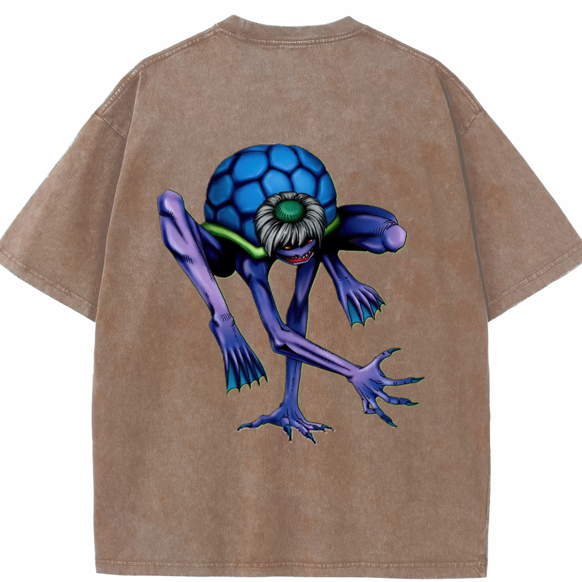 （画像用） 遊☆戯☆王 Yu-Gi-Oh! 綿100% ヴィンテージ風 半袖Tシャツ（背面プリント）