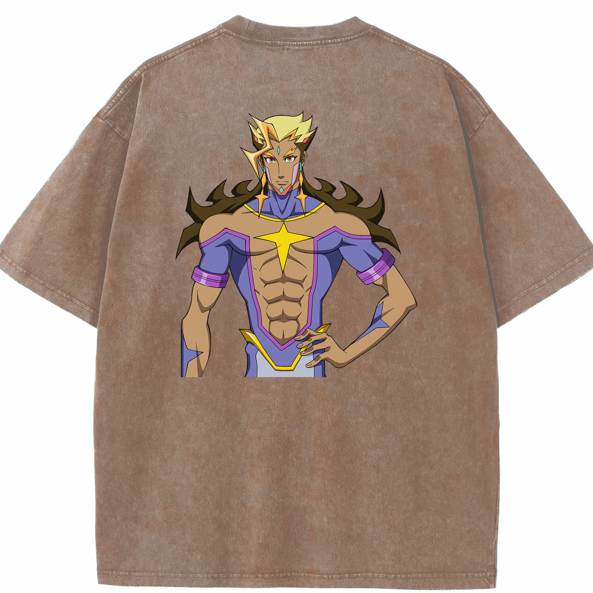（画像用） 遊☆戯☆王 Yu-Gi-Oh! 綿100% ヴィンテージ風 半袖Tシャツ（背面プリント）