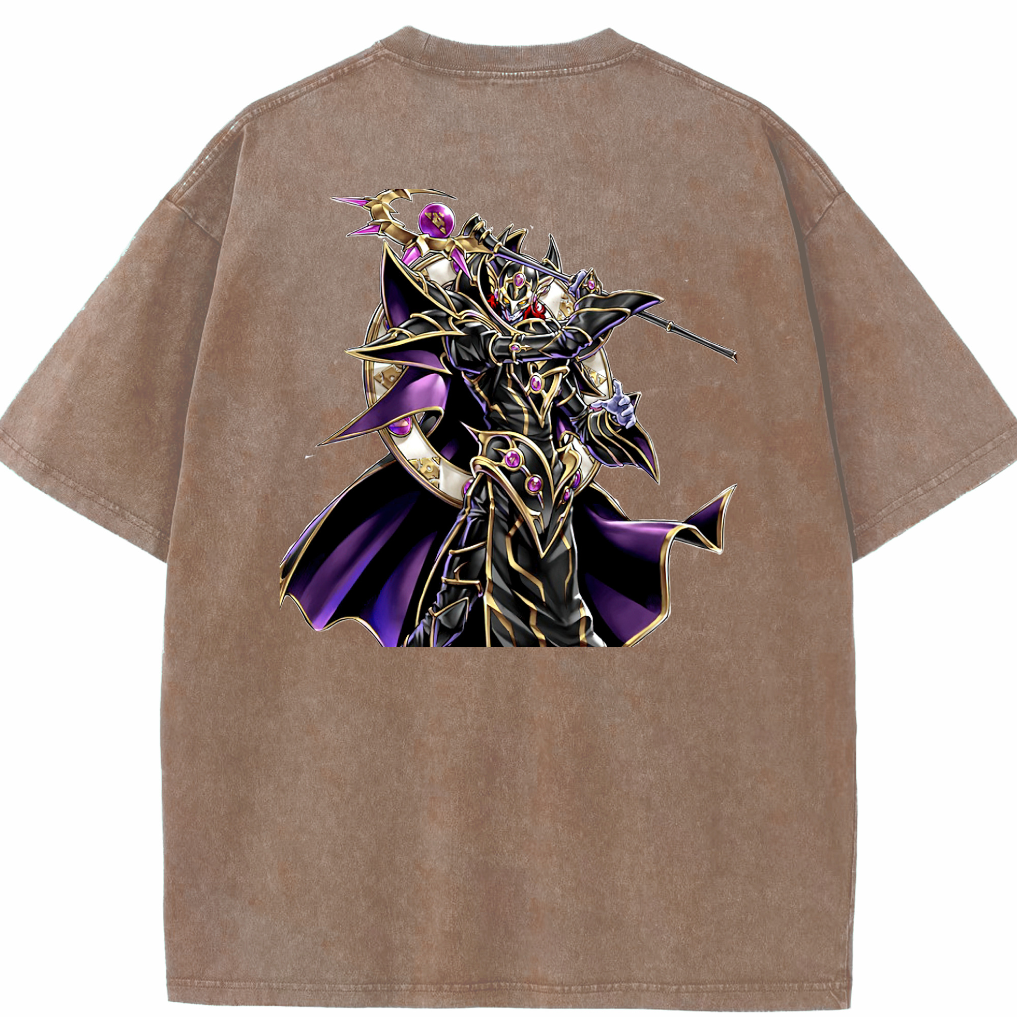 （画像用） 遊☆戯☆王 Yu-Gi-Oh! 綿100% ヴィンテージ風 半袖Tシャツ（背面プリント）