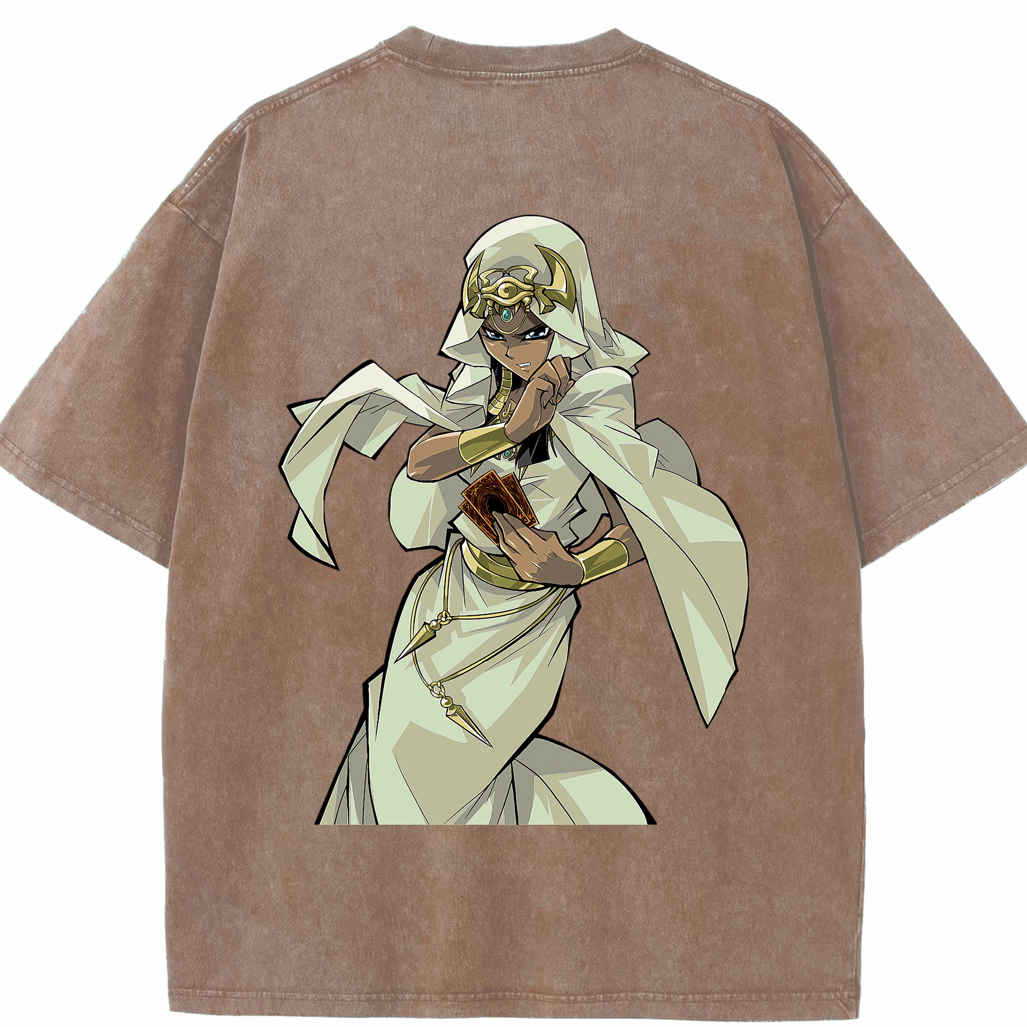 （画像用） 遊☆戯☆王 Yu-Gi-Oh! 綿100% ヴィンテージ風 半袖Tシャツ（背面プリント）