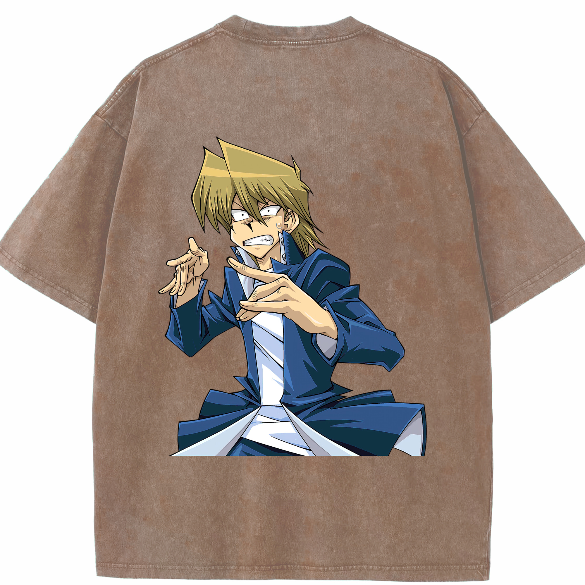 （画像用） 遊☆戯☆王 Yu-Gi-Oh! 綿100% ヴィンテージ風 半袖Tシャツ（背面プリント）
