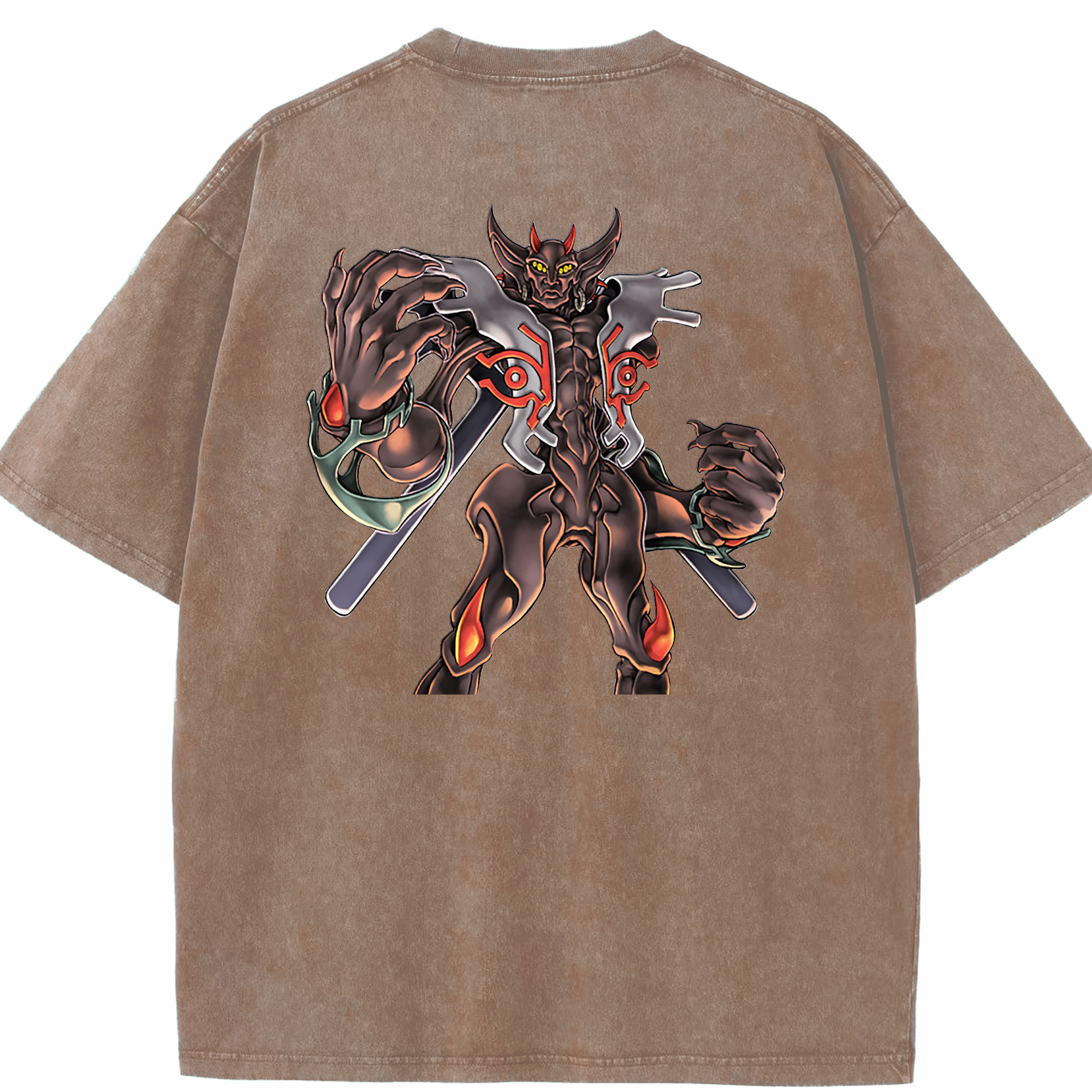 （画像用） 遊☆戯☆王 Yu-Gi-Oh! 綿100% ヴィンテージ風 半袖Tシャツ（背面プリント）