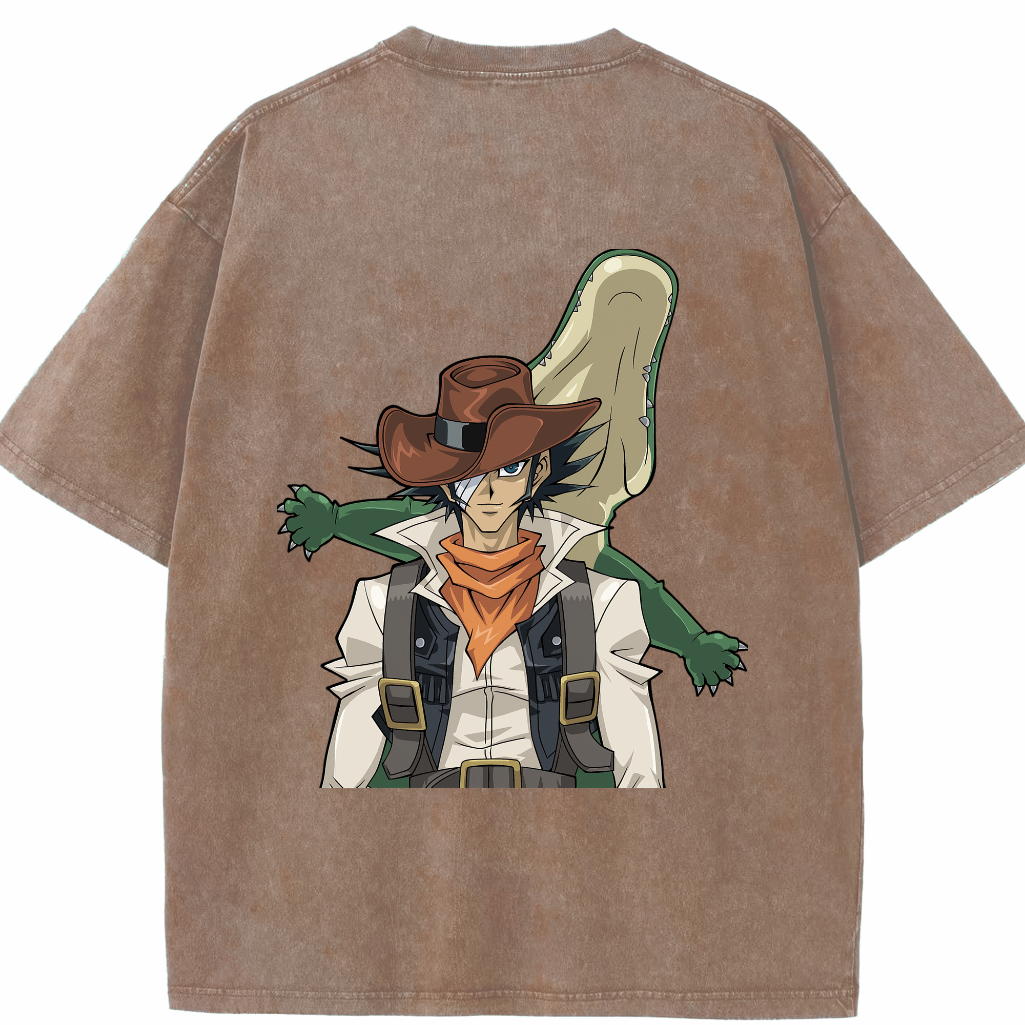 （画像用） 遊☆戯☆王 Yu-Gi-Oh! 綿100% ヴィンテージ風 半袖Tシャツ（背面プリント）