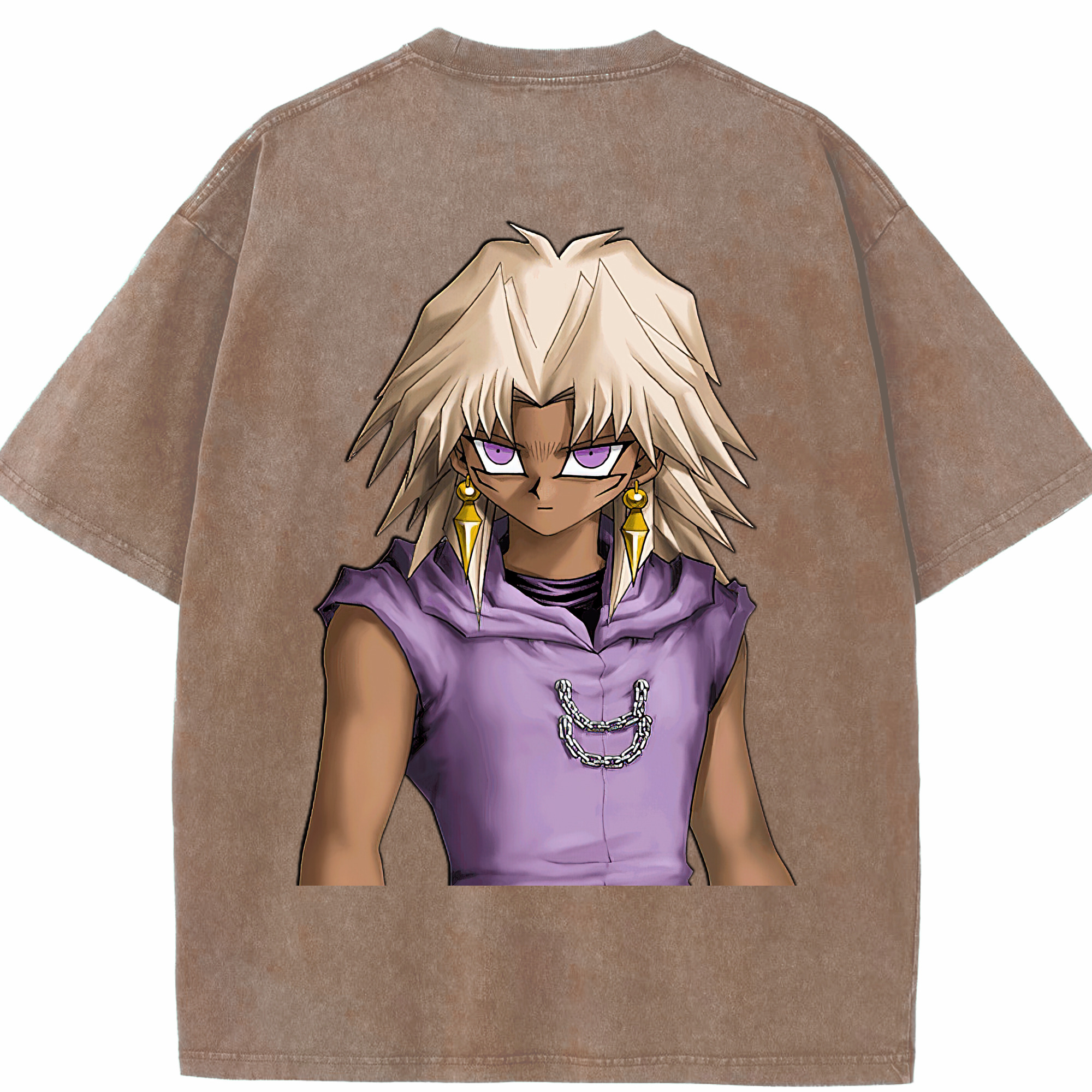 （画像用） 遊☆戯☆王 Yu-Gi-Oh! 綿100% ヴィンテージ風 半袖Tシャツ（背面プリント）