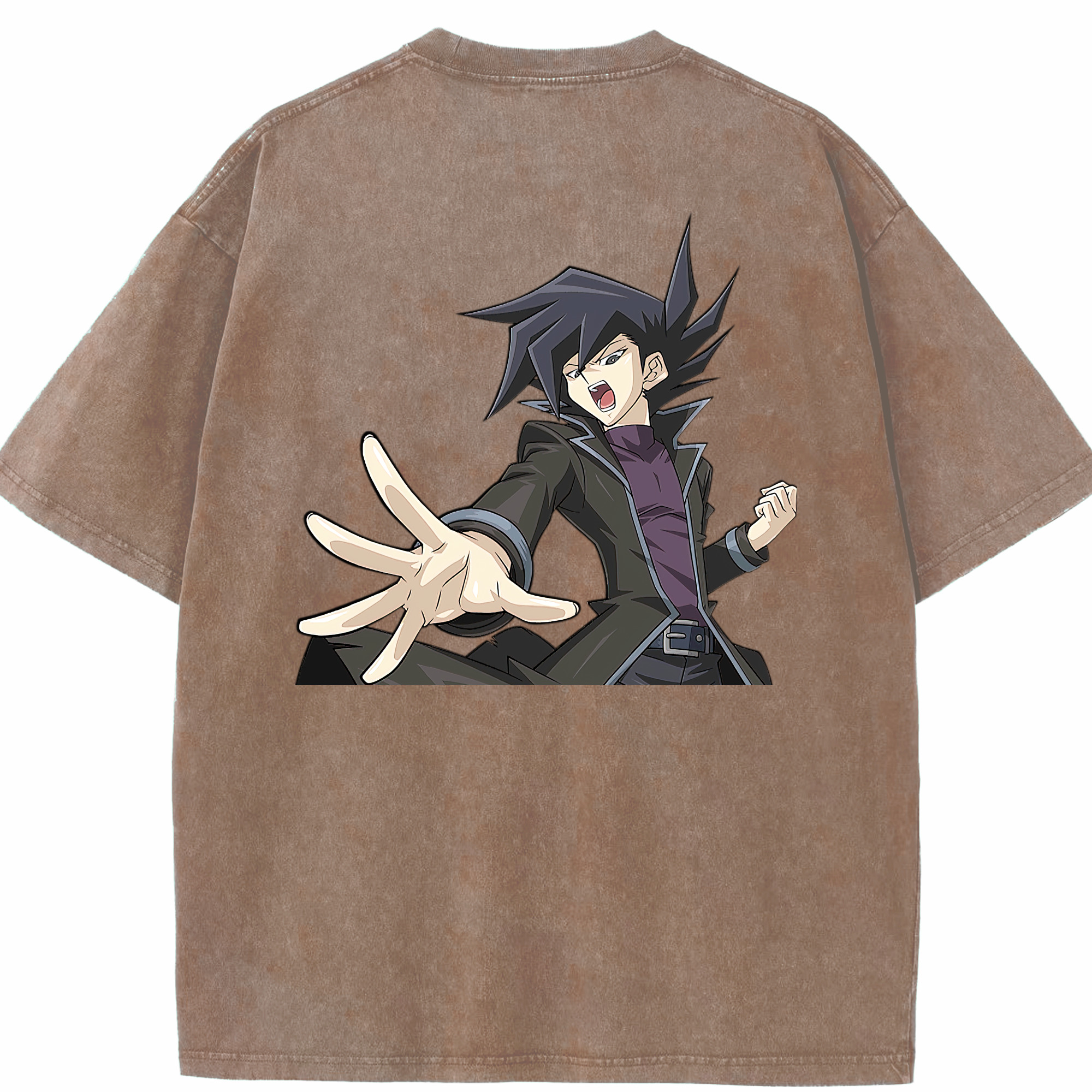 （画像用） 遊☆戯☆王 Yu-Gi-Oh! 綿100% ヴィンテージ風 半袖Tシャツ（背面プリント）