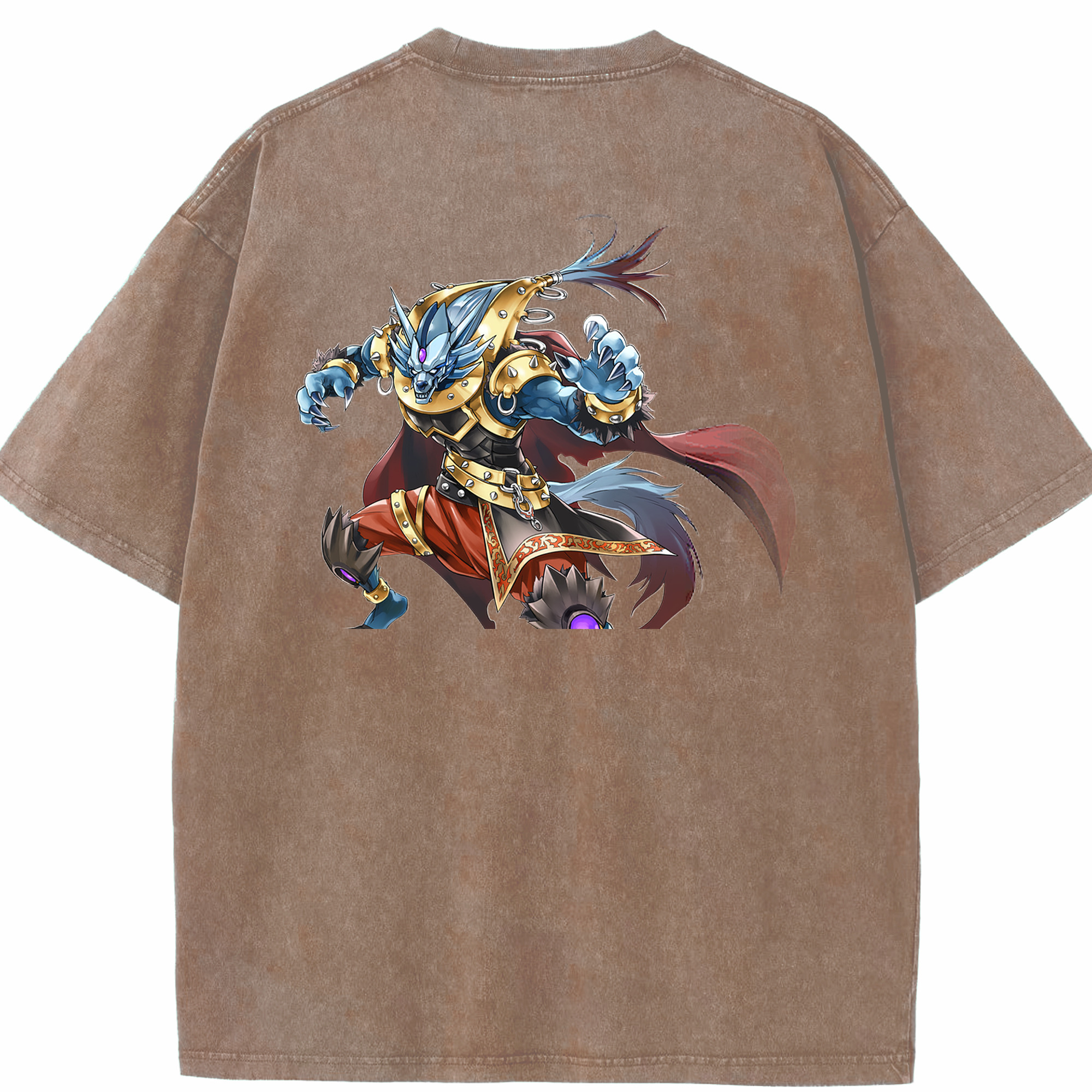 （画像用） 遊☆戯☆王 Yu-Gi-Oh! 綿100% ヴィンテージ風 半袖Tシャツ（背面プリント）