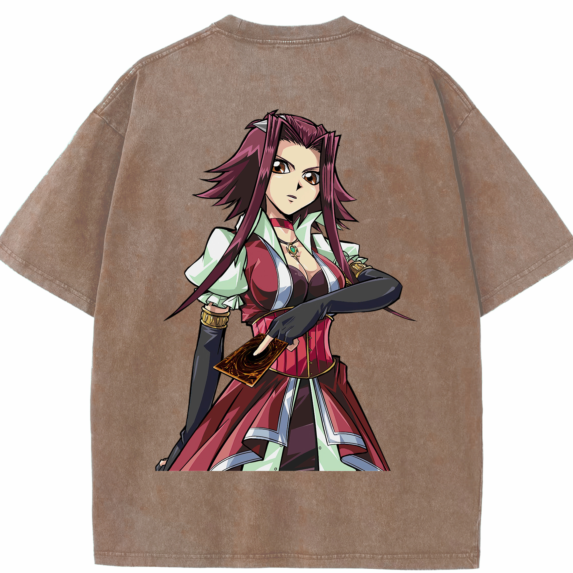 （画像用） 遊☆戯☆王 Yu-Gi-Oh! 綿100% ヴィンテージ風 半袖Tシャツ（背面プリント）
